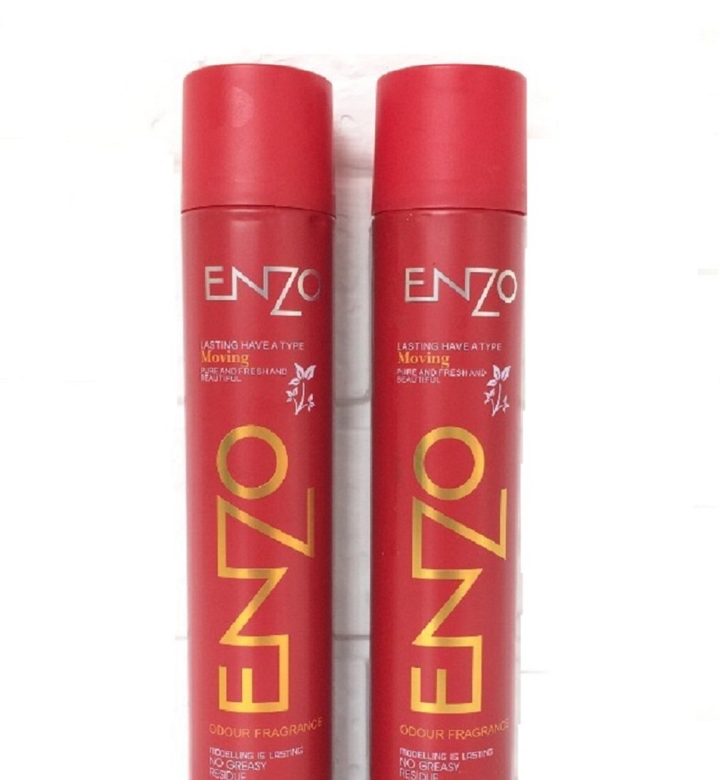 Enzo Hair Styling Spray - 420ml Strong Hold Hairspray for All Hair Types | Perfect for Daily Styling, Salon Looks & Special Occasions