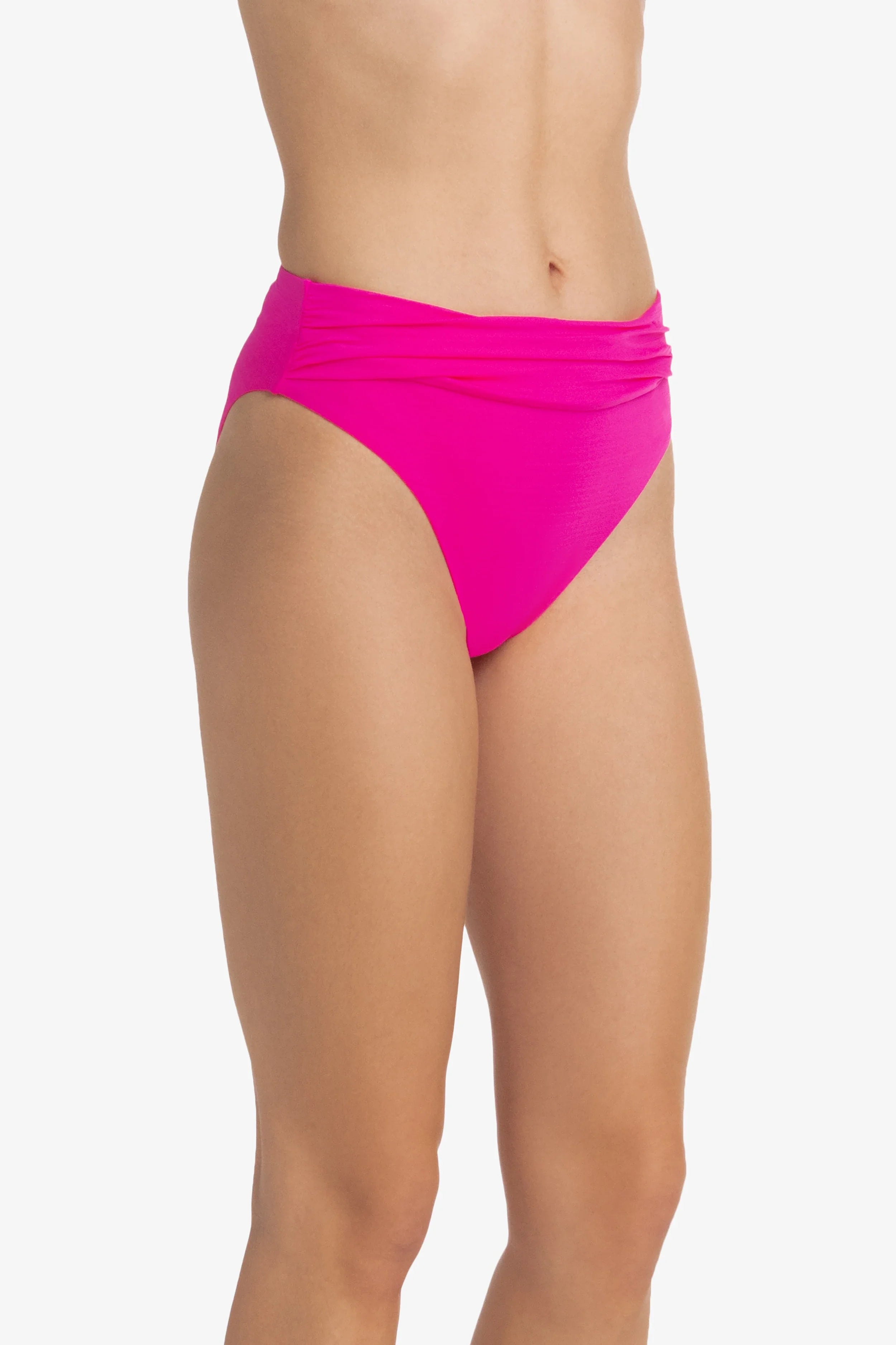 Lotus Pink Shirred Bottom Pants - Stylish Textured High Waist Trousers for Women | Perfect for Office Wear, Casual Outings & Date Nights