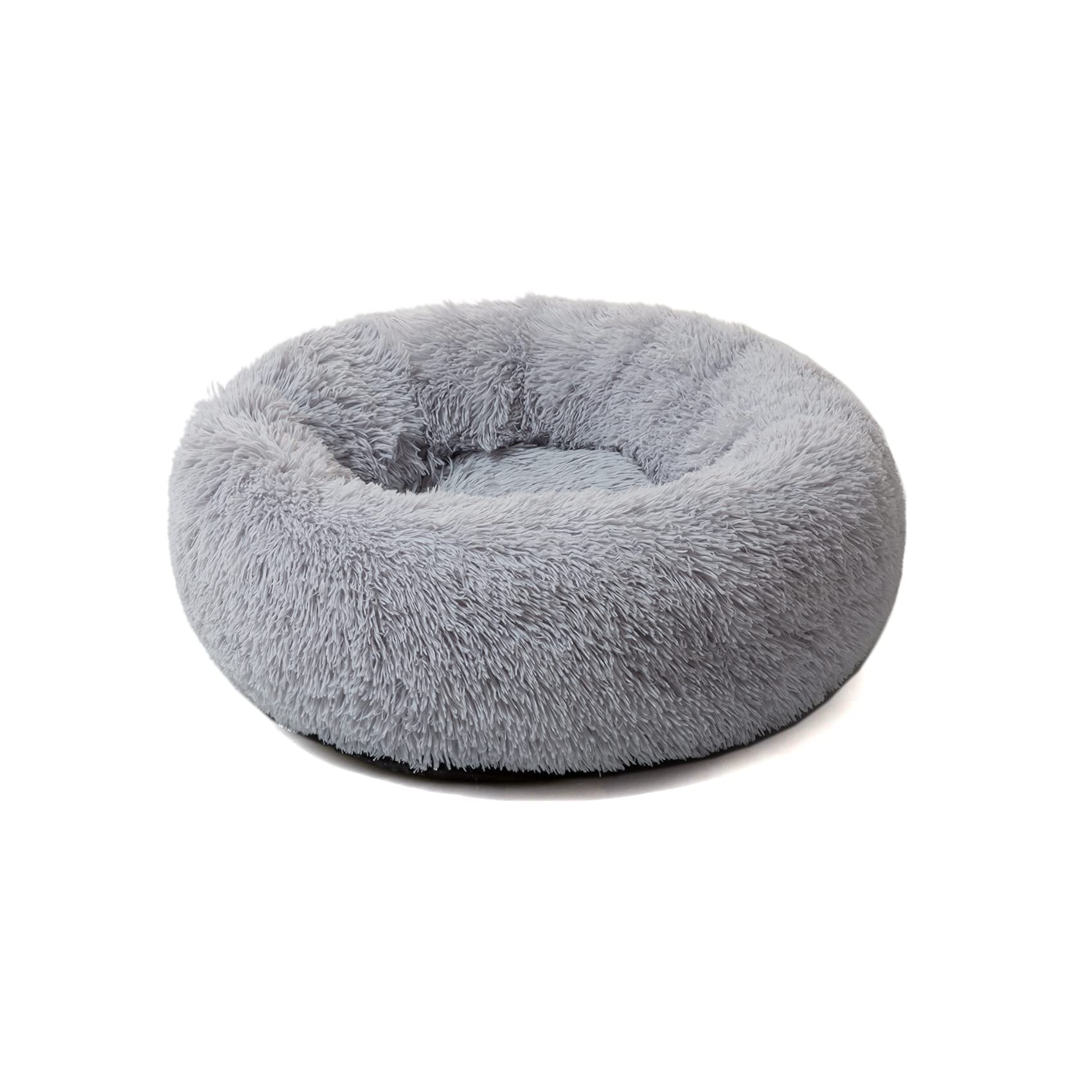 Premium Large Dog Bed for Big Dogs - Calming Donut Round Pet Bed for Medium Pets, Comfy Luxury Anti-Anxiety Plush Cuddler Mat (31.5