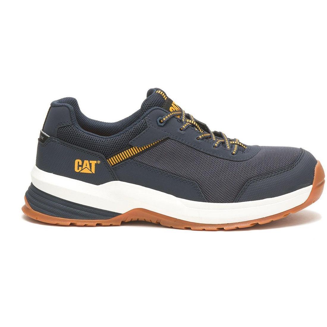 Streamline 2.0 Composite Toe Mesh Work Shoes for Men - Navy Blue Safety Shoes - Lightweight & Breathable for Construction, Warehouse & Industrial Work