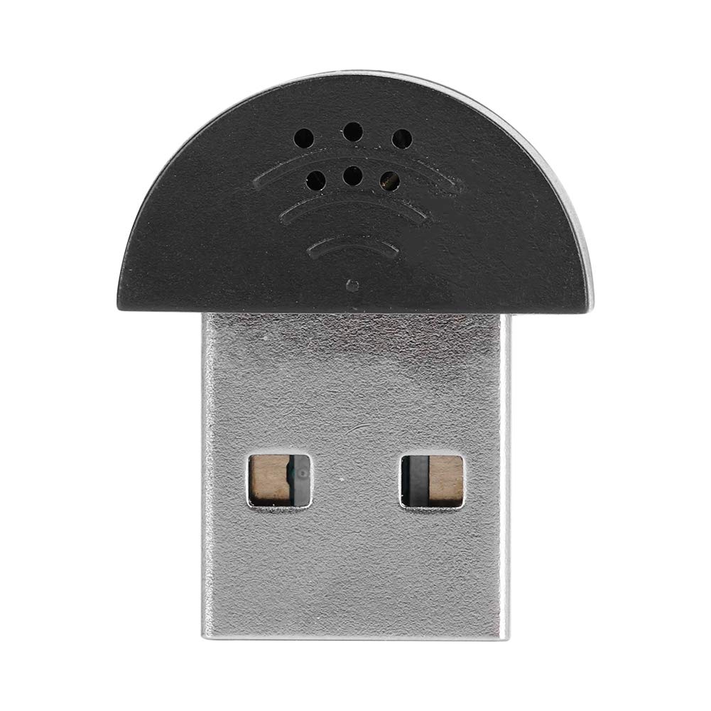 Dioche Mini USB Microphone - Portable Vocal Mic for PC, Notebook, Raspberry Pi with 3.5mm Jack - Studio Quality Audio for Podcasting, Streaming & Video Recording (Black)