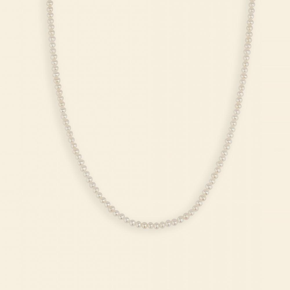 Elegant 3.5-4mm Freshwater Pearl Necklace - 16-18 Inch Strand for Women - Perfect for Weddings, Parties & Formal Occasions