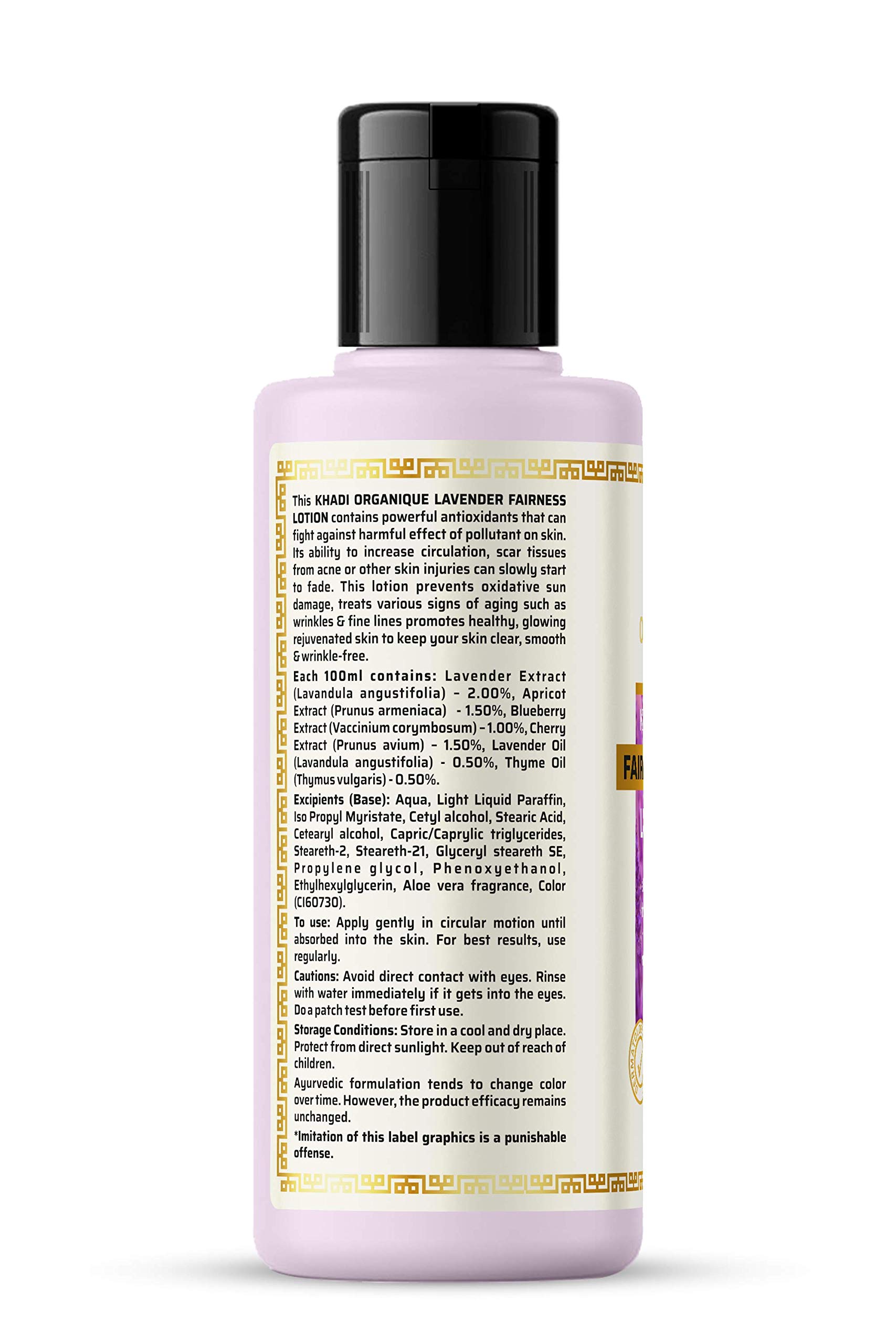 Levander Fairness Herbal Lotion - Natural Skin Brightening & Whitening Cream with Lavender Extract - Perfect for Daily Moisturizing & Evening Skin Tone at Home or Travel