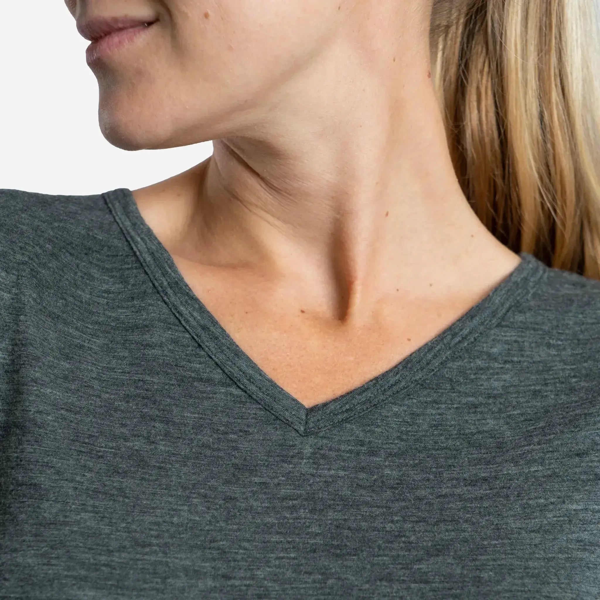 Ultralight 160 Women's Alpaca Wool V-Neck T-Shirt - Soft & Breathable for Travel, Hiking & Everyday Wear