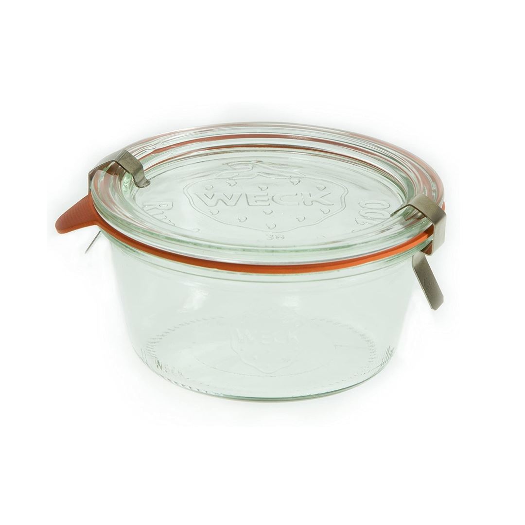 Weck 289 ml Glass Mold Jar with Airtight Lid - Perfect for Canning, Pickling, and Food Storage at Home