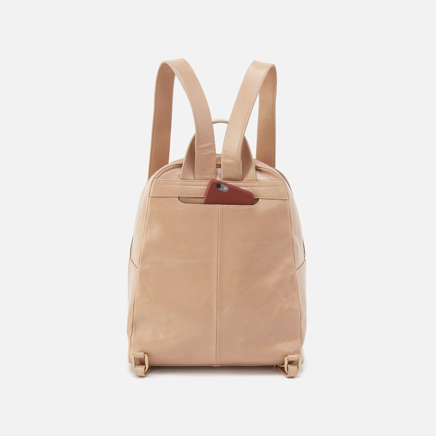 Premium Billie Leather Backpack for Women & Men - Stylish & Durable Polished Sand Leather - Perfect for Travel, Work & Daily Commute