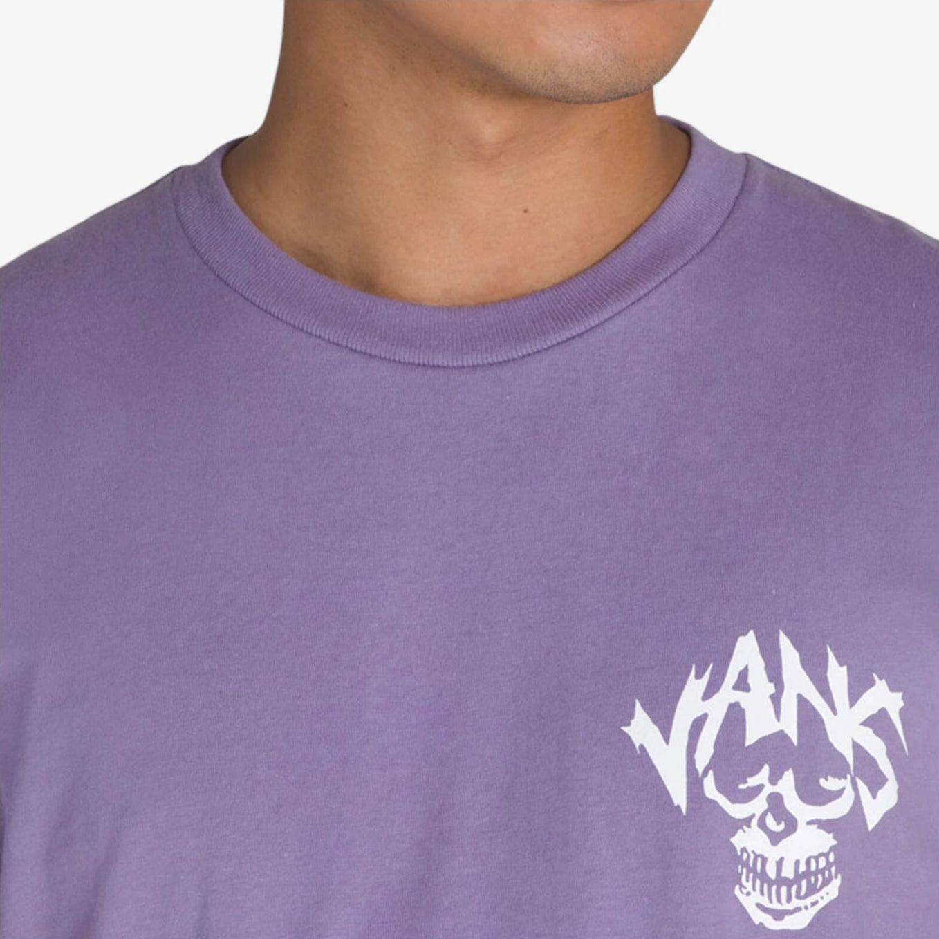 Vans Spirit World Short Sleeve T-Shirt for Men & Women - Purple Cotton Graphic Tee - Casual Streetwear for Skateboarding, Concerts & Everyday Wear