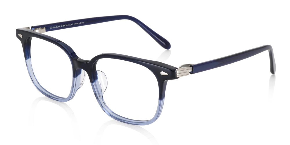 Lightweight Classic Acetate Glasses Frame 023 58 | Trendy Eyewear for Men & Women | Perfect for Reading, Driving & Fashion Accessories