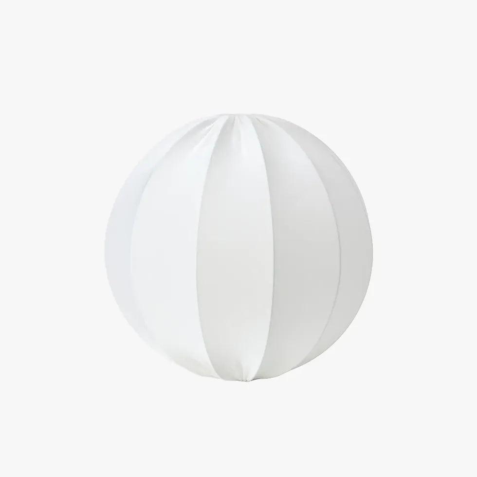 Modern Fabric White Globe Floor Lamp & Pendant Light - Adjustable Height for Living Room, Bedroom, and Office Lighting Decor