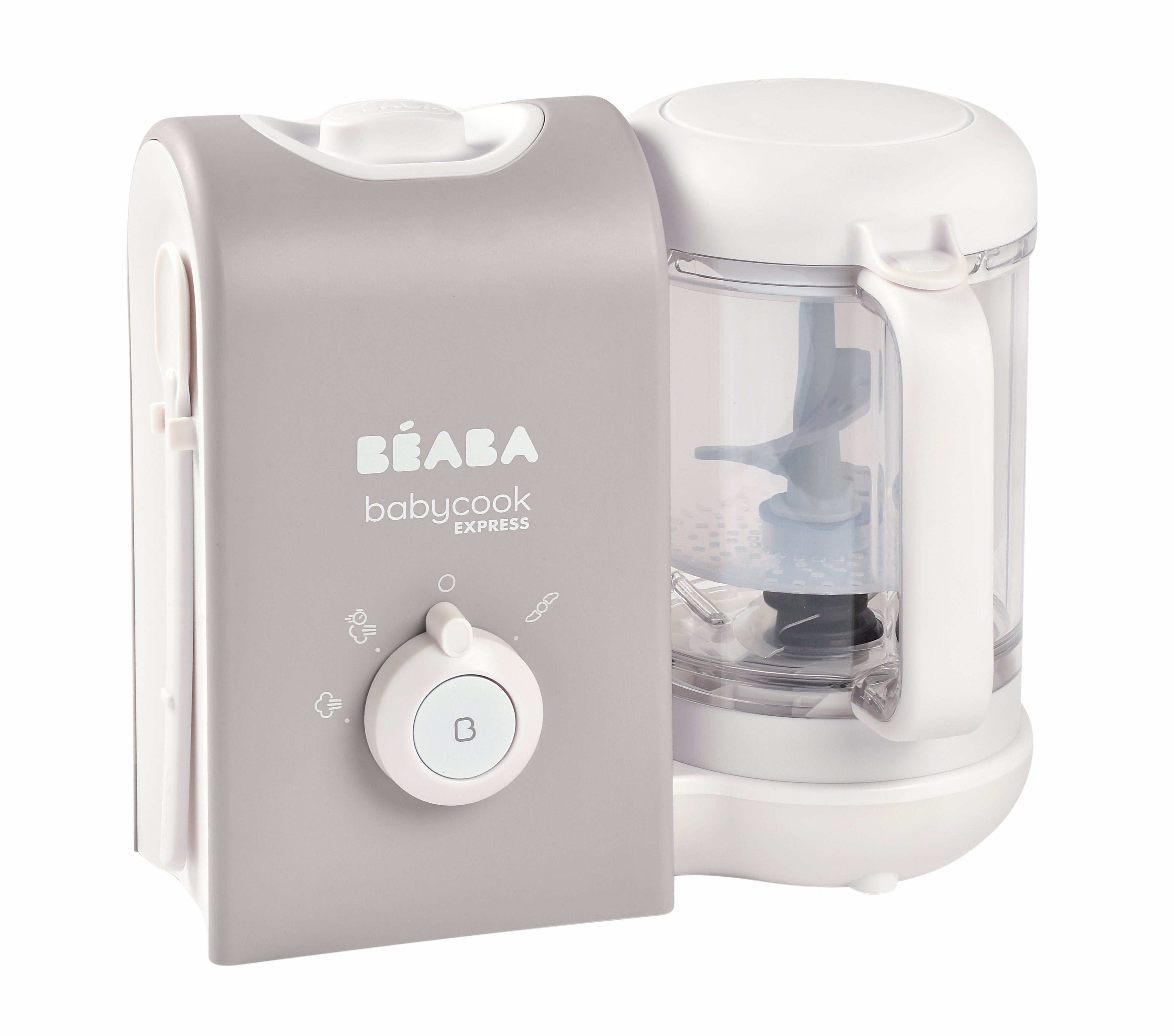 Beaba Babycook Express Baby Food Maker - 4-in-1 Steam Cooker, Blender, Defroster & Warmer for Homemade Purees | Perfect for Busy Parents & Healthy Baby Food Preparation at Home