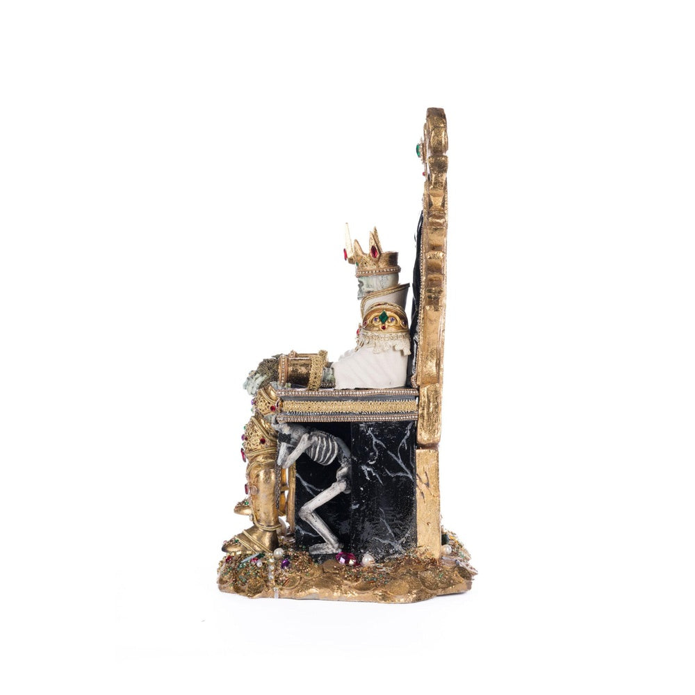 Captain Skully Swashbuckler Pirate King Statue - Handcrafted Resin Collectible Figurine by Katherine's Collection - Perfect for Pirate Themed Decor, Man Cave Display, and Gift for Adventure Lovers