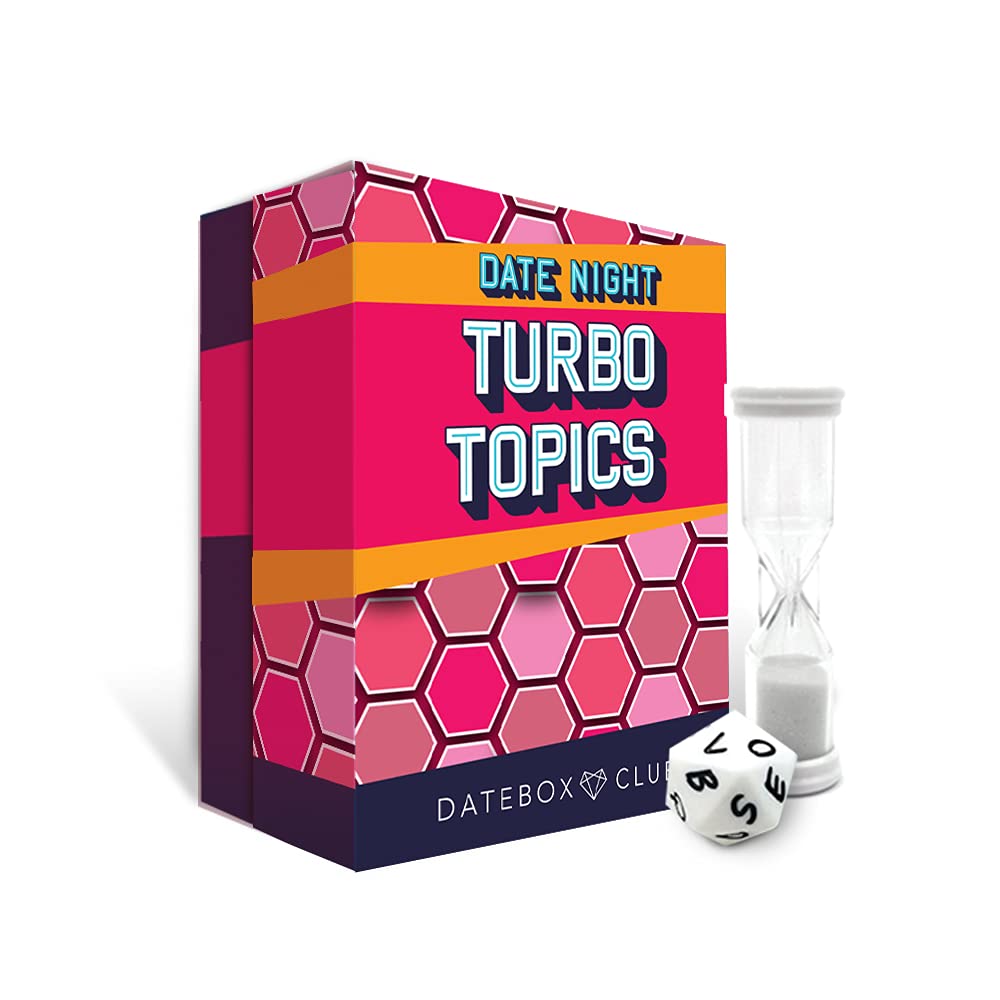 TurboTopics Couples Card Game - Fun & Easy Conversation Starter Questions for Deeper Connection & More Laughs | Gottman Certified Relationship Game for Date Nights, Anniversaries & Quality Time Together