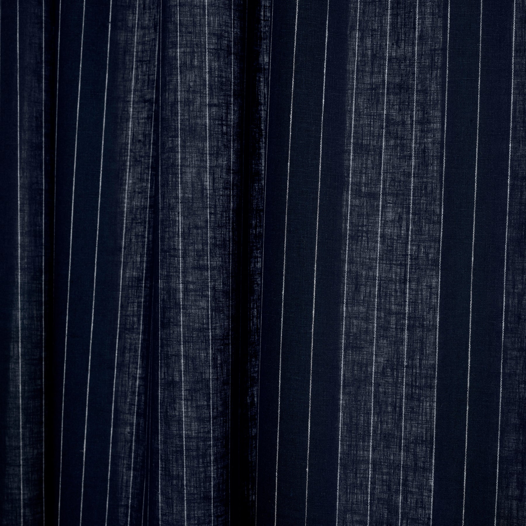Stylish Pinstripe Curtains for Living Room & Bedroom - Black & White Striped Window Drapes for Home Decor
