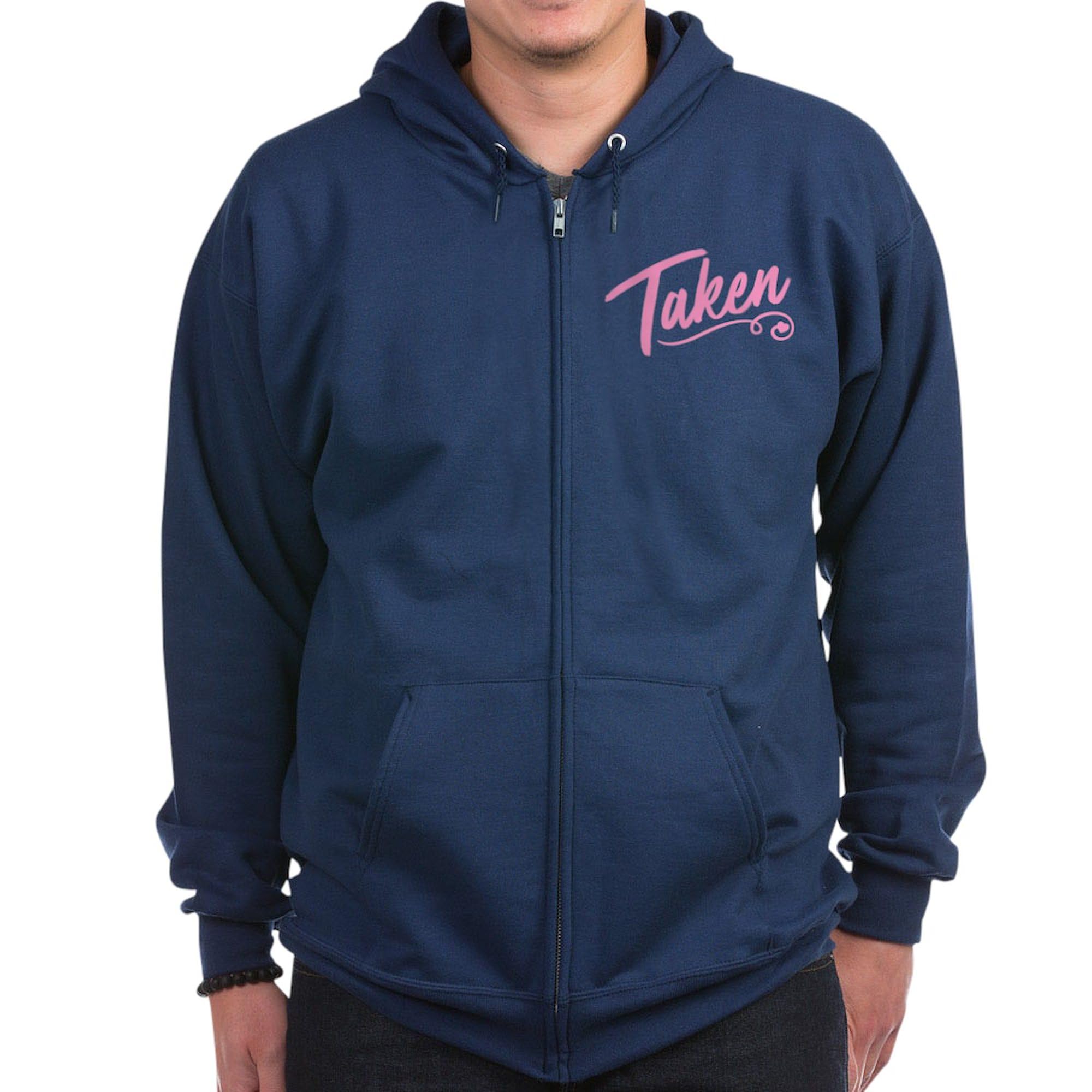 Men's Dark Zip-Up Hooded Sweatshirt | Taken Graphic Hoodie | Casual Pullover Jacket for Everyday Wear, Gym & Outdoor Activities