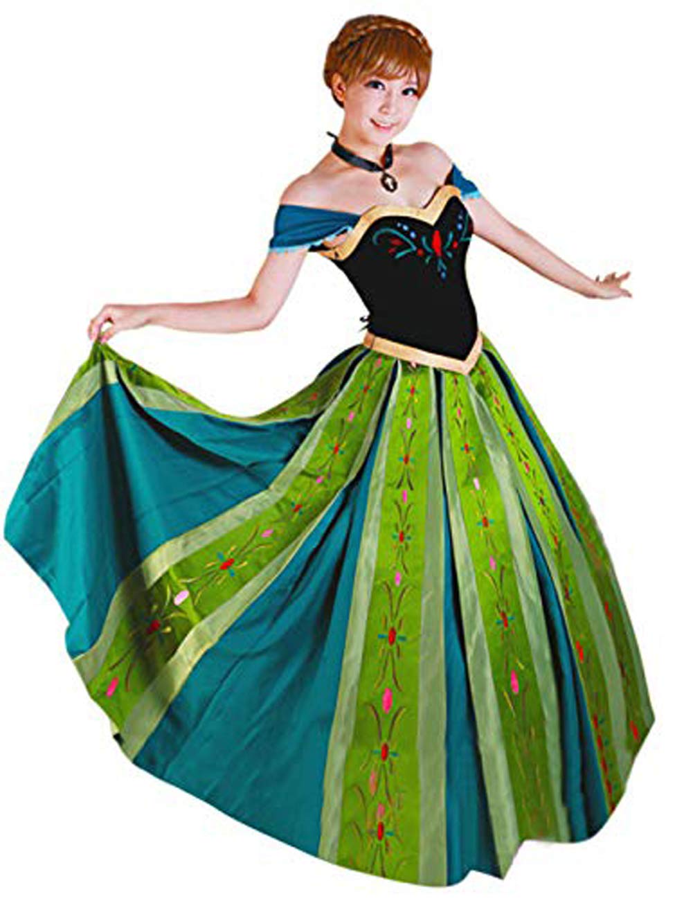Ainiel Women's Princess Costume for Halloween, Cosplay, Dress Up & Role Play - Elegant Party Outfit for Adults & Teens