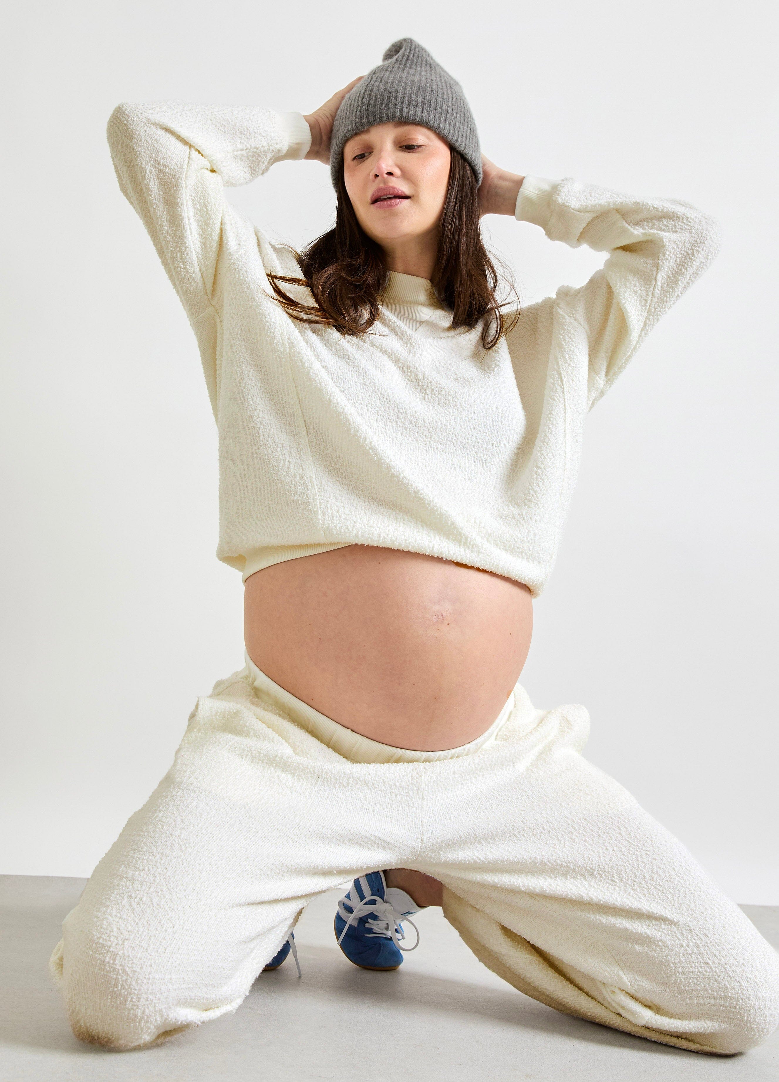 Dina Boucle Lounge Pants for Women - Soft Elastic Waist Comfortable Sweatpants - Cozy Homewear & Loungewear for Relaxing, Yoga, and Casual Wear