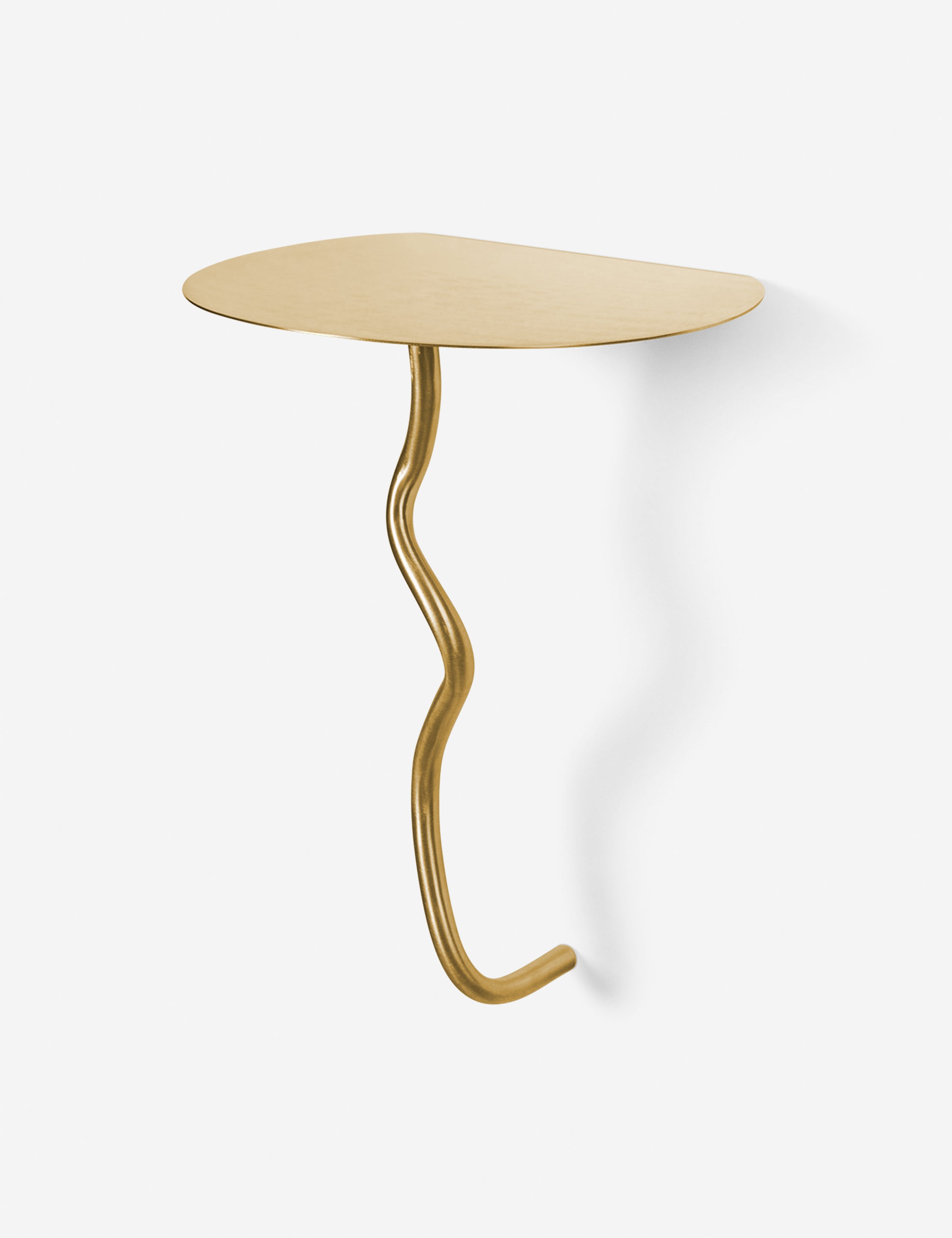 Ferm Living Curvature Wall Table - Modern Floating Shelf for Small Spaces | Perfect for Living Room, Bedroom, or Entryway Decor