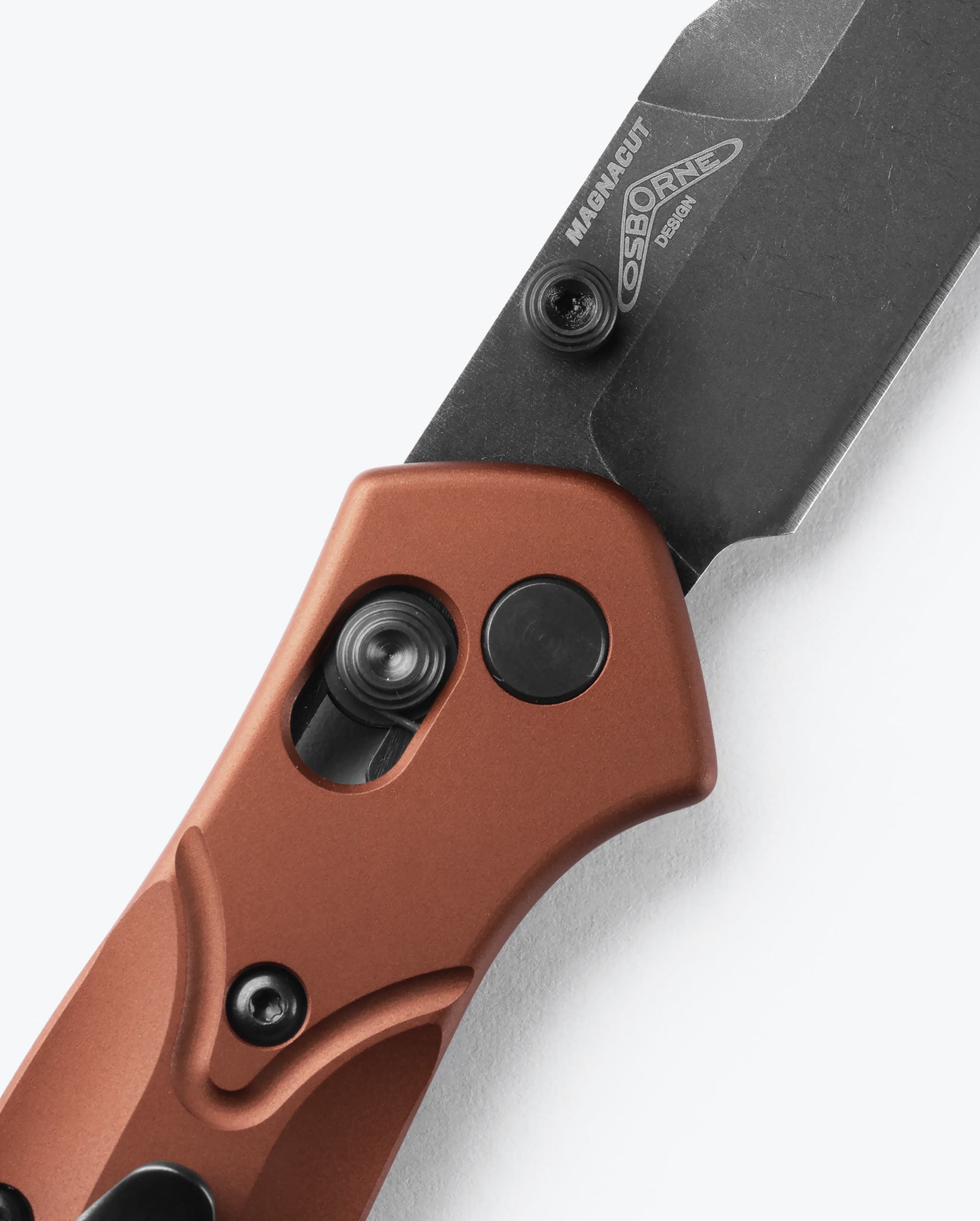 Mini Osborne Pocket Knife | Burnt Copper Aluminum Folding Knife - Perfect for Camping, Hiking & Everyday Carry (EDC)