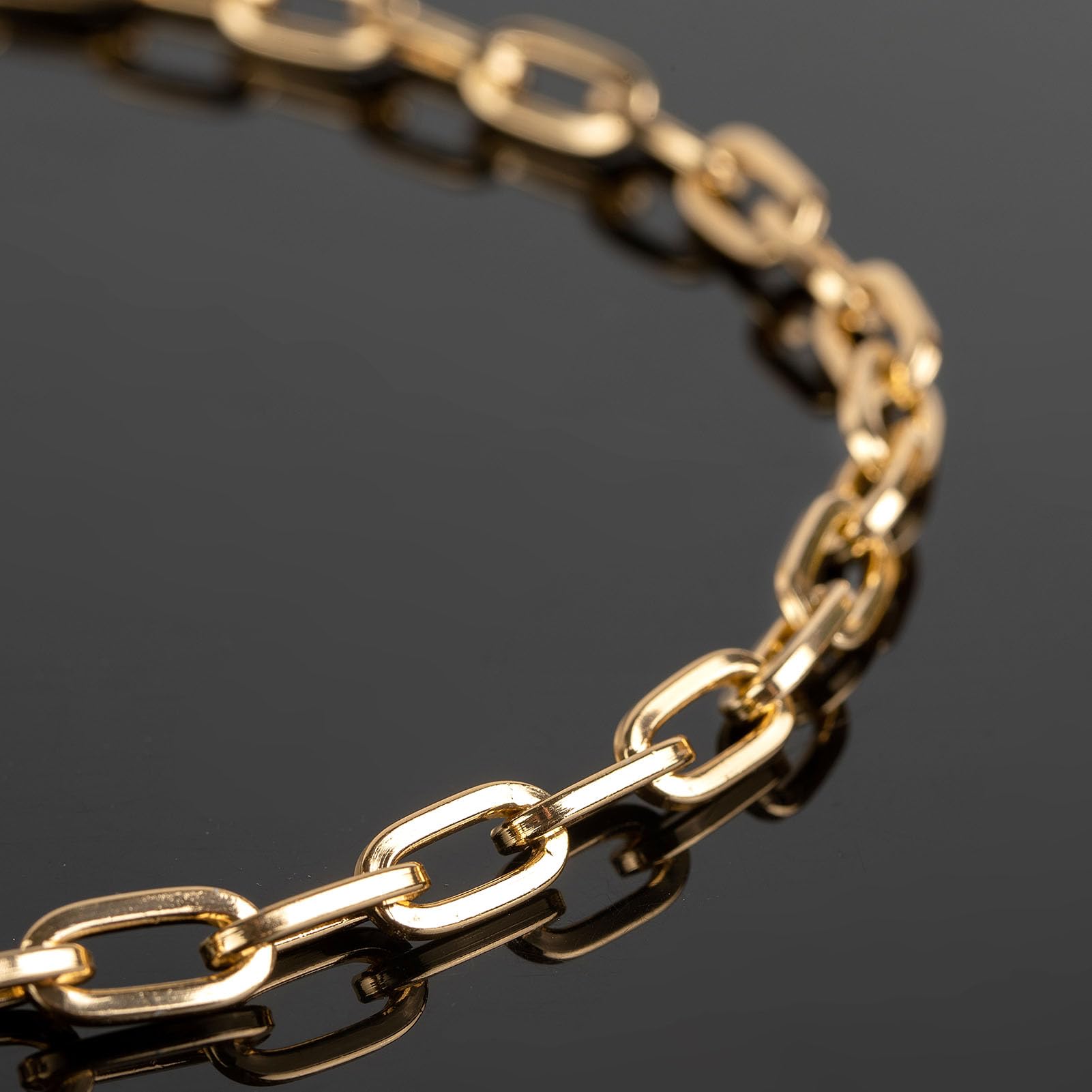 16.4FT/5M Bulk Gold Plated Aluminum Paperclip Chain for Jewelry Making - Includes Lobster Clasps & Jump Rings - DIY Necklace, Bracelet & Craft Supplies