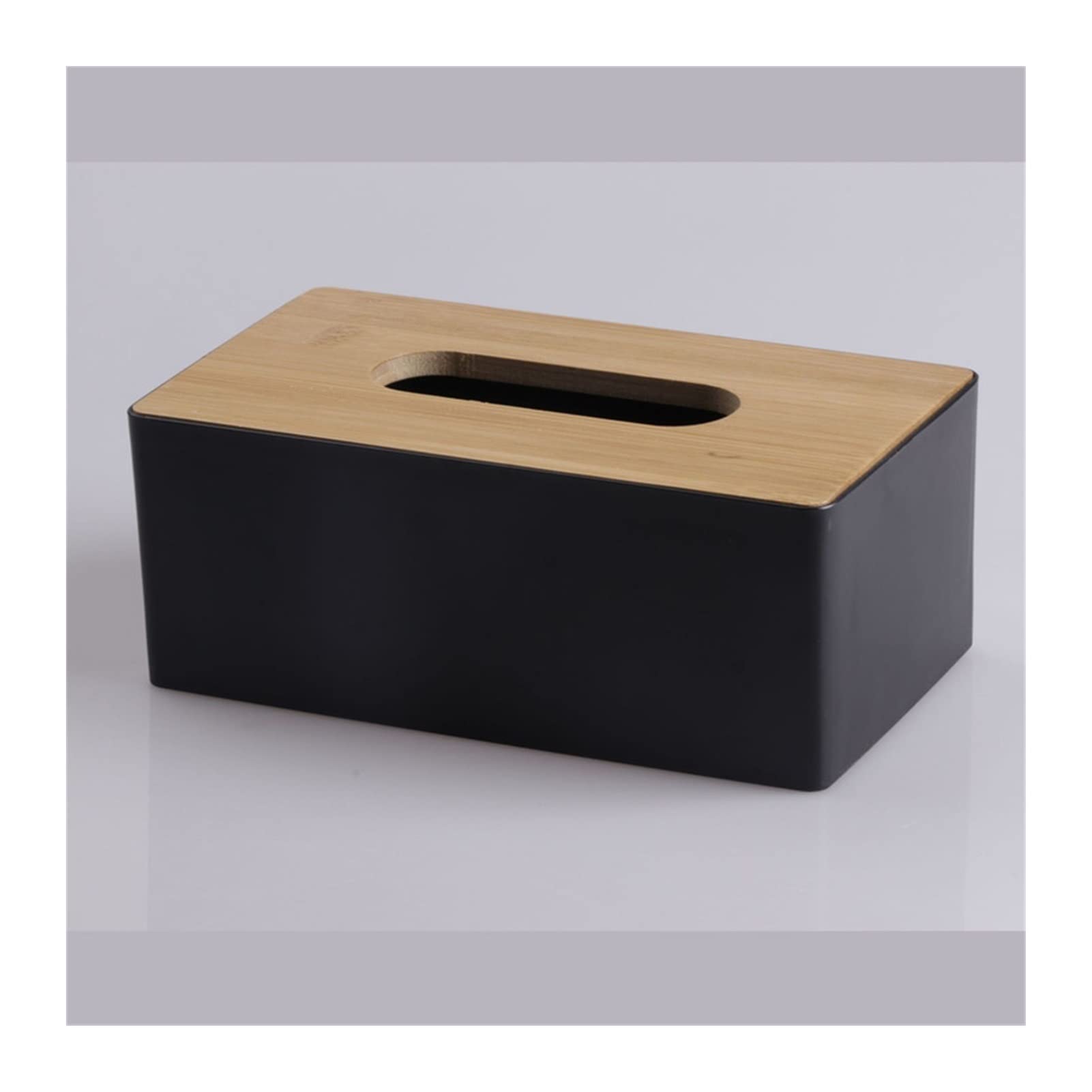 Premium Wooden Tissue Box Holder - Black | Stylish Home & Car Tissue Dispenser | Modern Household & Auto Storage Solution for Living Room, Bedroom, Office & Vehicle