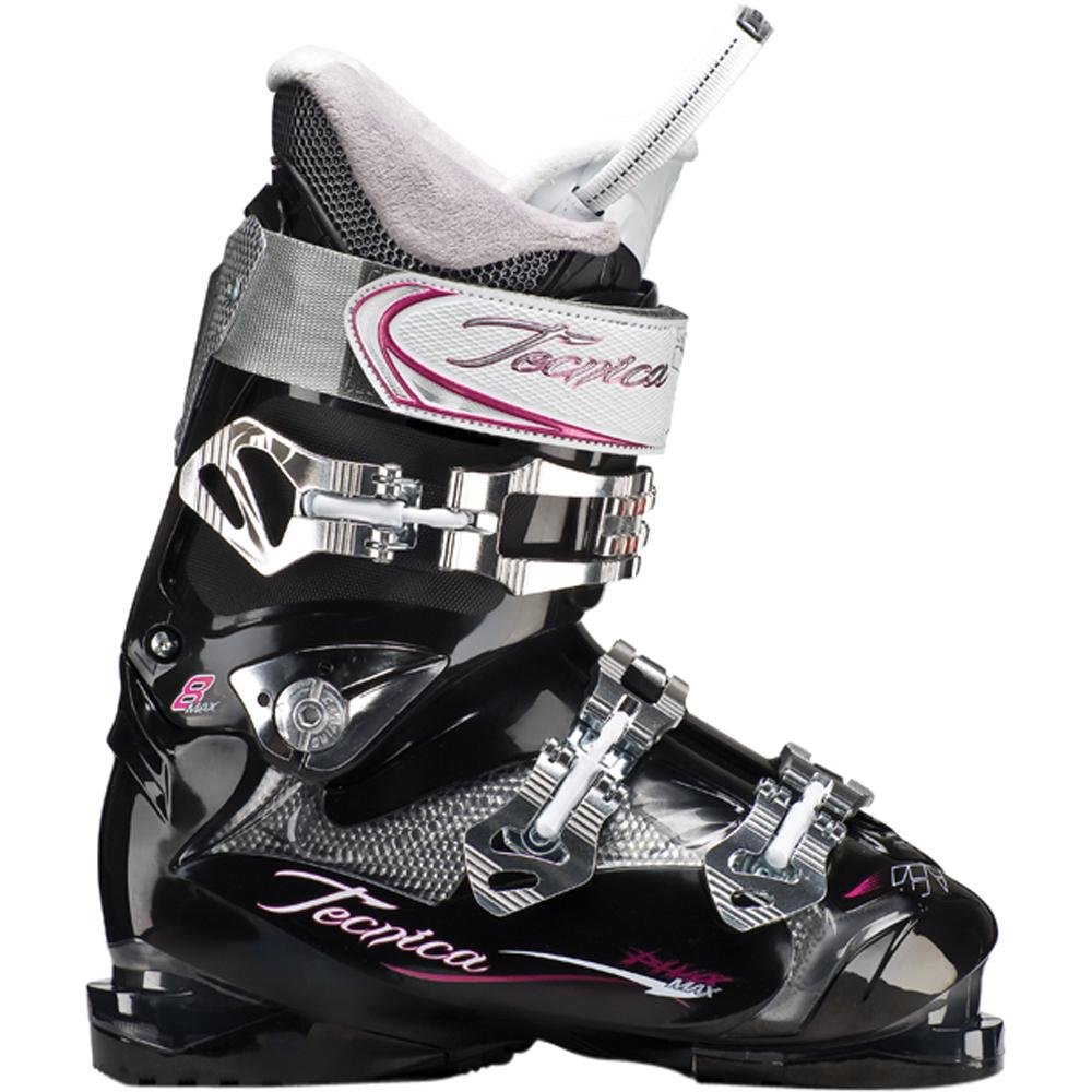 Tecnica Phoenix Max 8 Women's Alpine Ski Boots - Size 23.5 - Smoke Black - Perfect for Downhill Skiing & Winter Sports