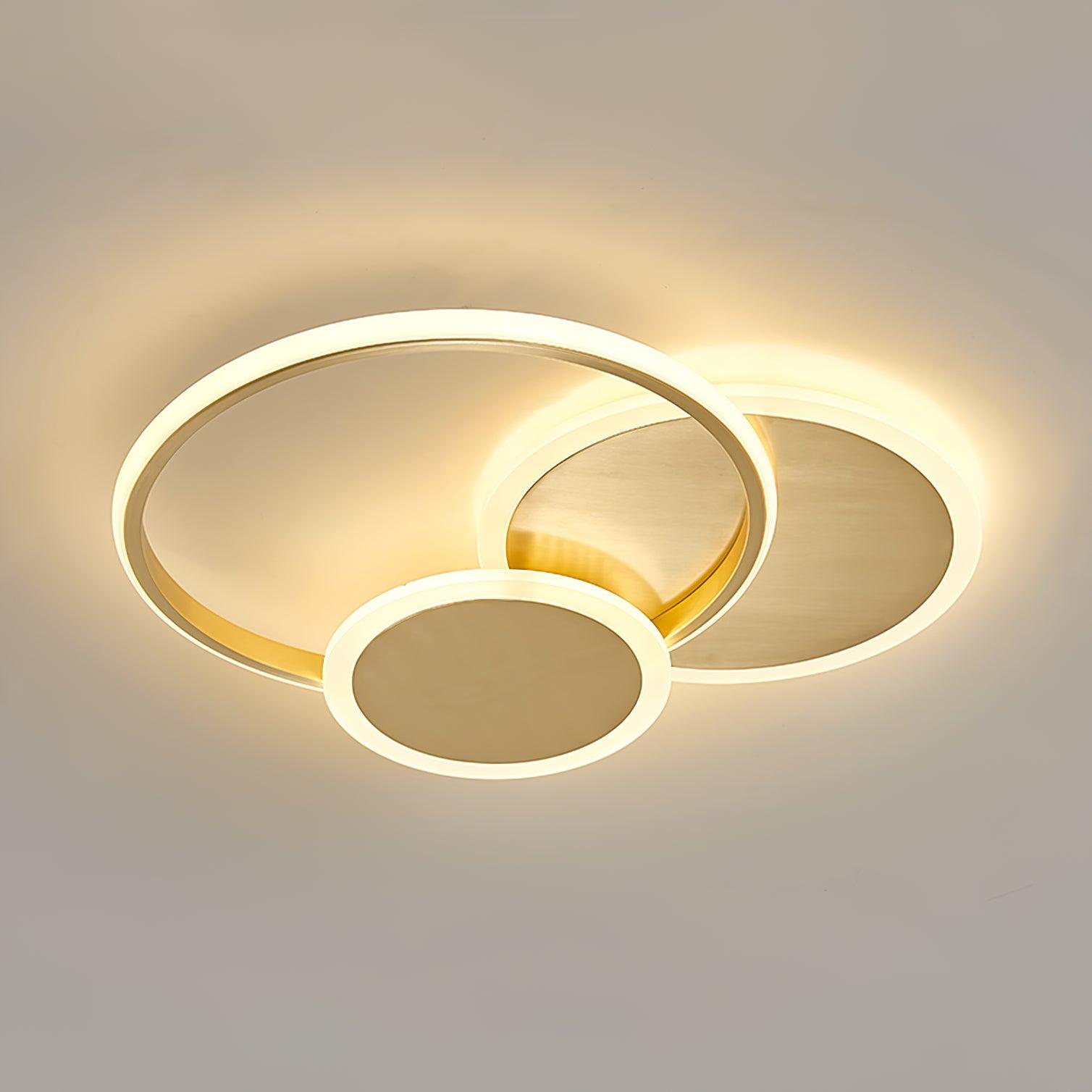 Modern LED Ceiling Light with Circle Design - Energy Efficient Dimmable Fixture for Living Room, Bedroom & Kitchen Lighting
