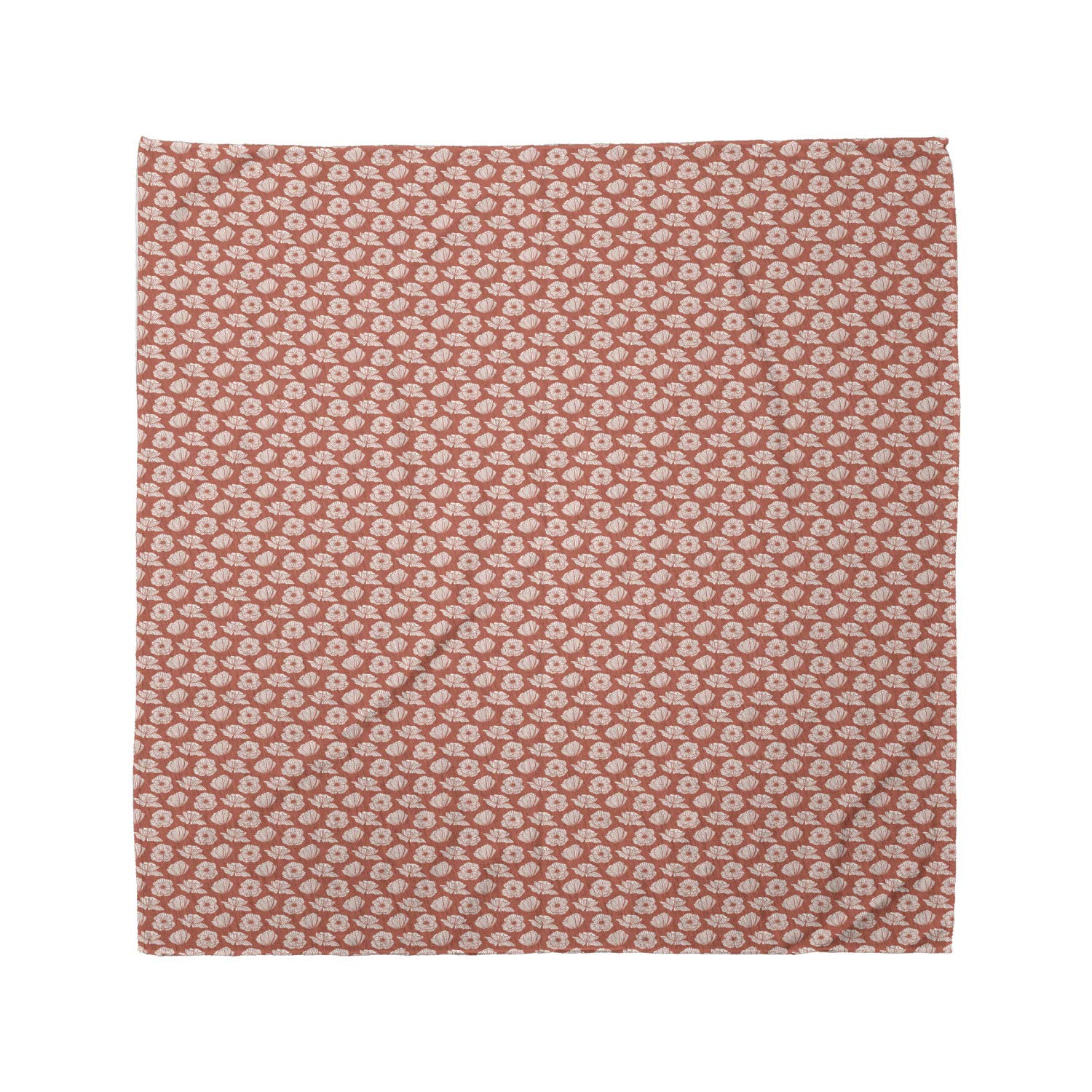Ambesonne Floral Bandana - Retro Poppy Flower Design Unisex Head Scarf & Neck Tie for Women, Men - Perfect for Outdoor Activities, Music Festivals, and Fashion Accessories