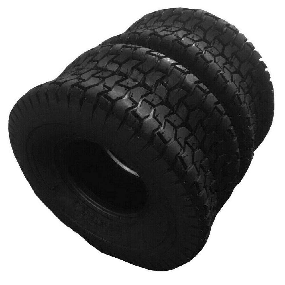 2Pcs 15x6.00-6 Tubeless Lawn Mower Tires - 2 Ply Tractor Turf Tires with 200lbs Max Load | Perfect for Lawn Tractors, Riding Mowers & Garden Equipment