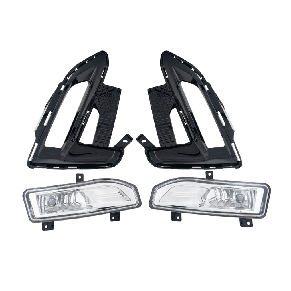 Nissan Sentra Fog Light Assembly Kit - Compatible with 2020 2021 2022 Models - Halogen Bulbs, Covers & Harness Included - Left & Right Side Replacement - Perfect for Night Driving and Foggy Conditions