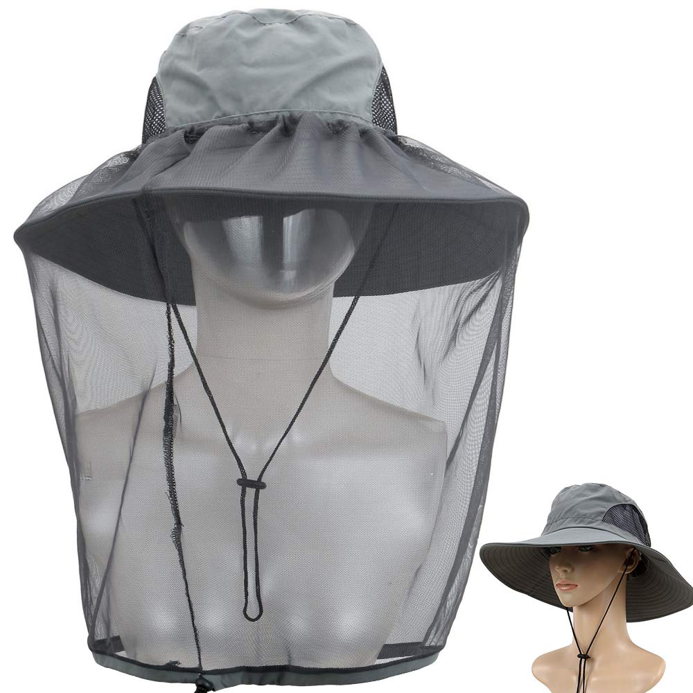 2 Pack UPF 50+ Sun Protection Hats for Men & Women - Wide Brim Outdoor Hats for Gardening, Hiking, Fishing, Beach, Camping & Summer Activities