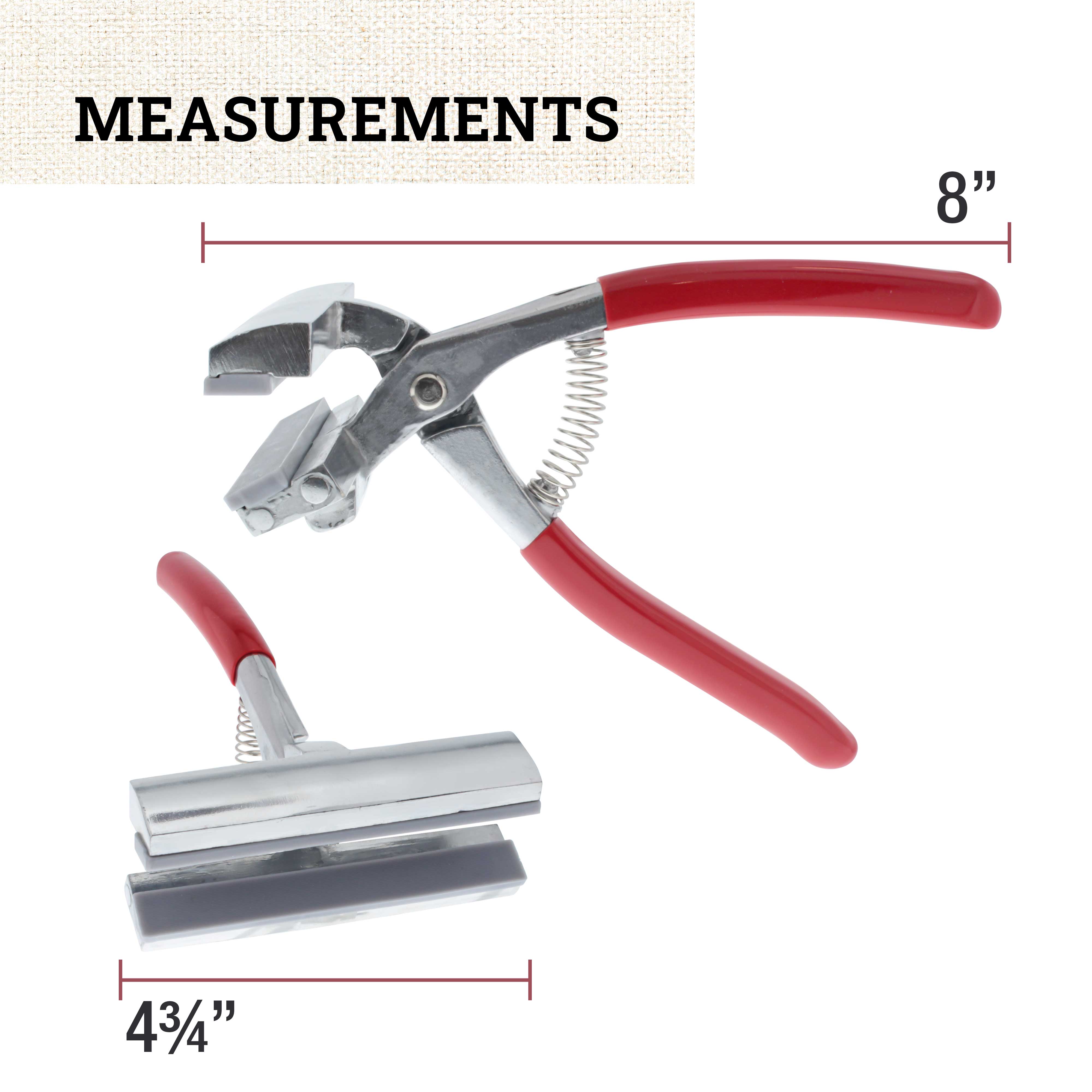 Professional Extra Wide Canvas Pliers 4 3/4 Inch - Heavy Duty Spring Return Handle with Comfort Grip - Perfect for Upholstery, Leatherworking & DIY Crafts