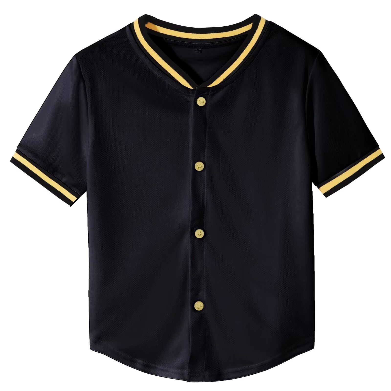 ACEFAST Kids Baseball Jersey - Button-Up Softball Team Uniform for Boys & Girls | Hip Hop T-Shirt & Solid Color Sweatshirt | Perfect for Little League Games, Team Sports & Casual Wear