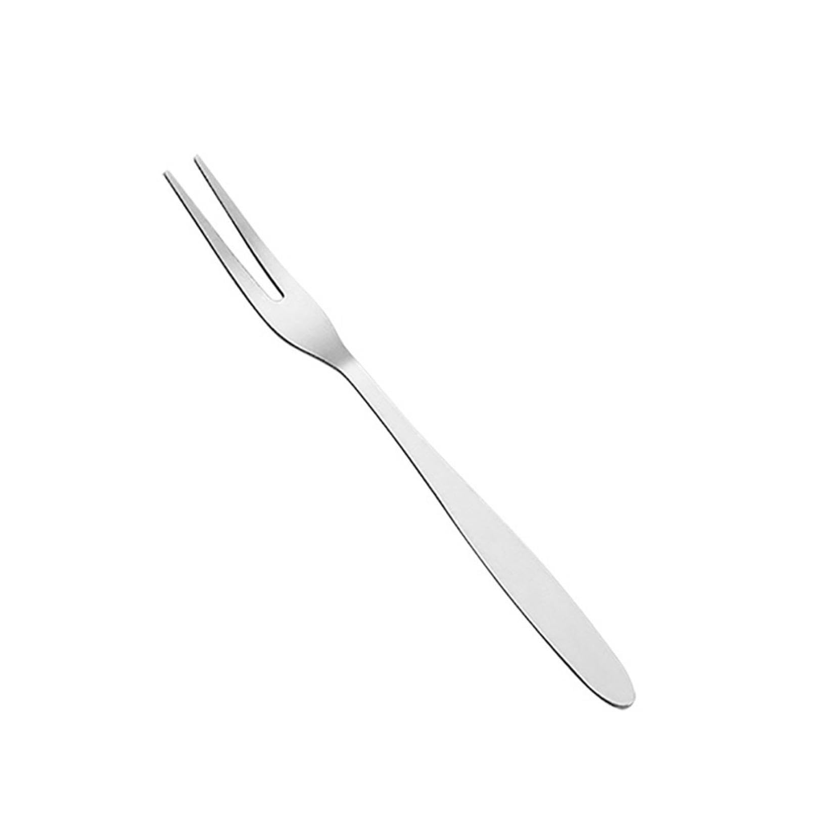 12-Piece Stainless Steel Dessert Forks Set - 5 Inch Small Appetizer Forks with 2 Tines - Perfect for Parties, Travel, Restaurants & Home Use (Silver)