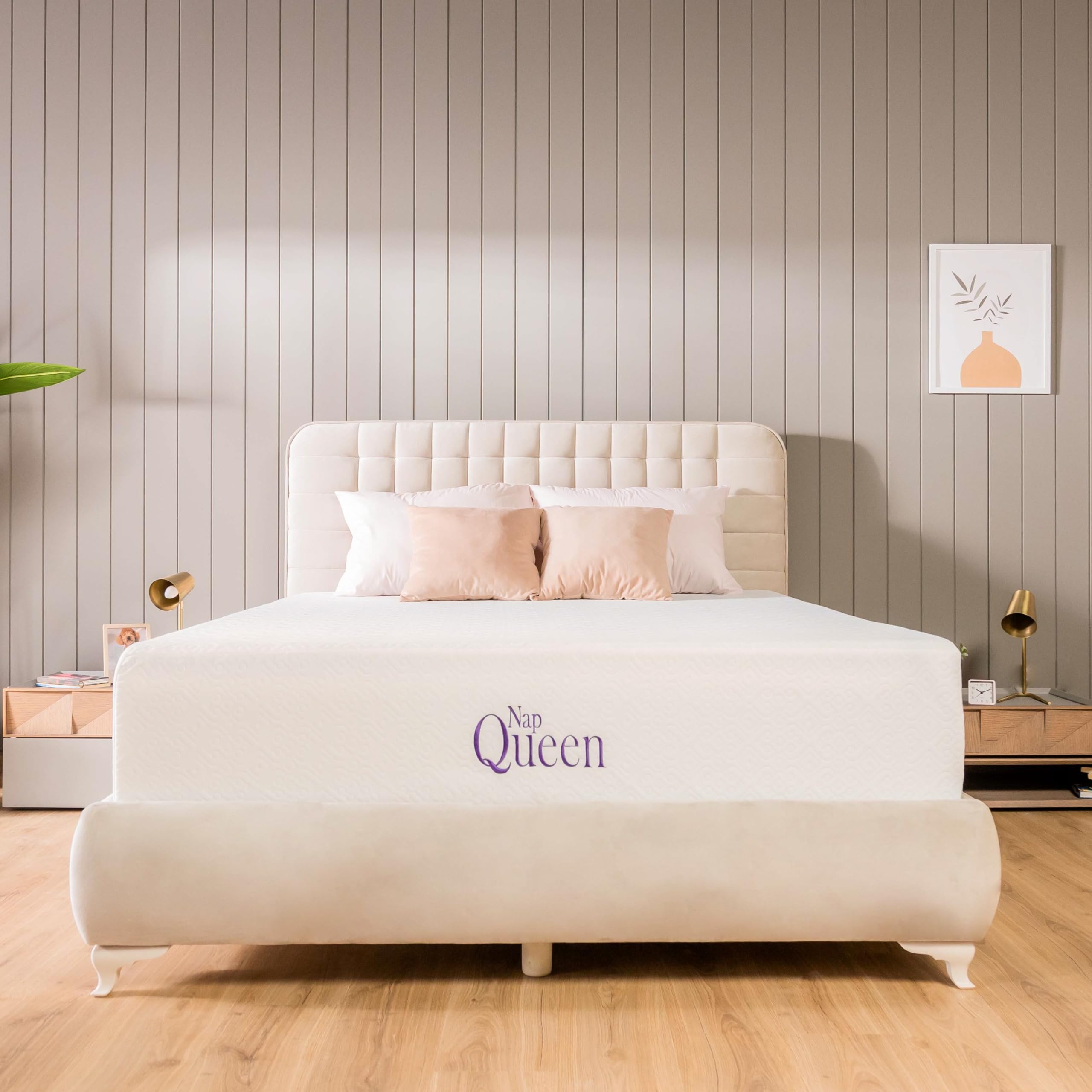 NapQueen 10 Inch Twin Cooling Gel Memory Foam Mattress - CertiPUR-US Certified, Medium Firm Support, Breathable Soft Cover - Perfect for Kids' Rooms, Guest Beds & Dorm Rooms - Mattress in a Box for Easy Setup
