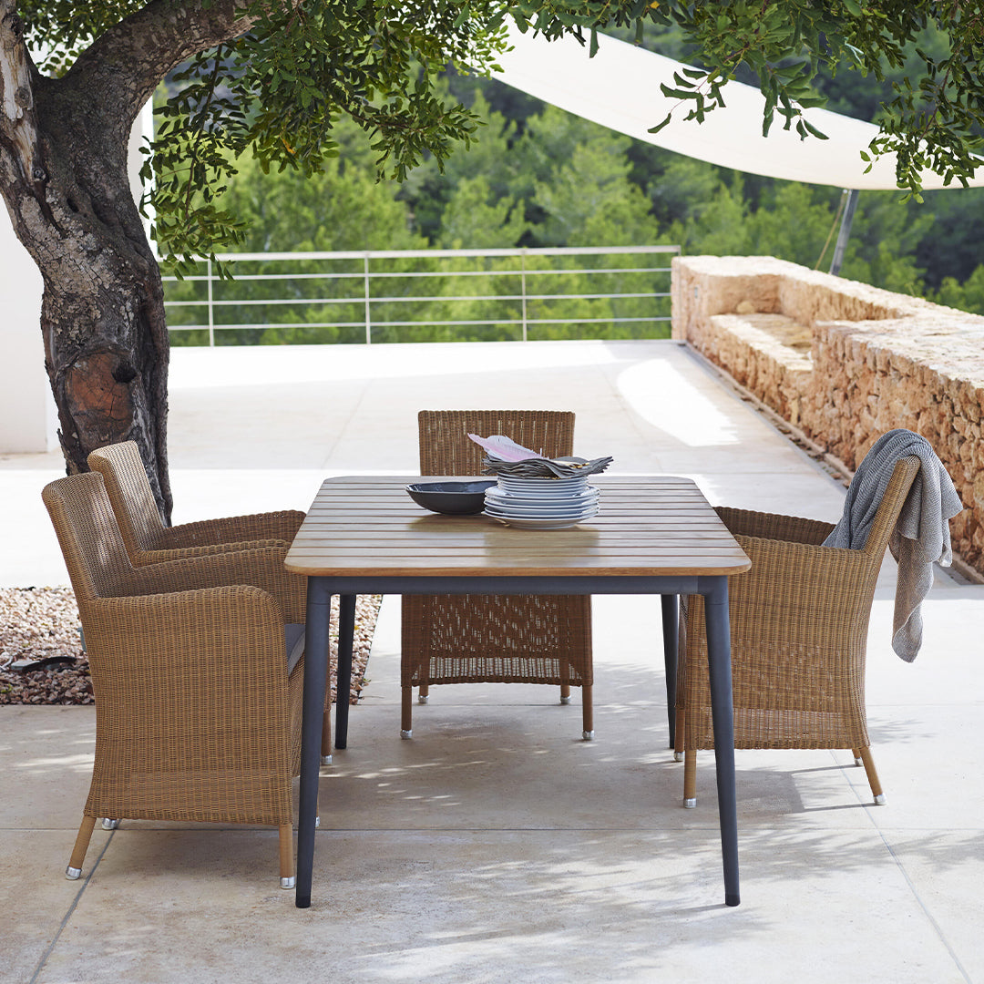 Premium Outdoor Dining Table Set - Weather-Resistant & Durable for Patio, Garden, Backyard - Perfect for Family Gatherings & BBQ Parties