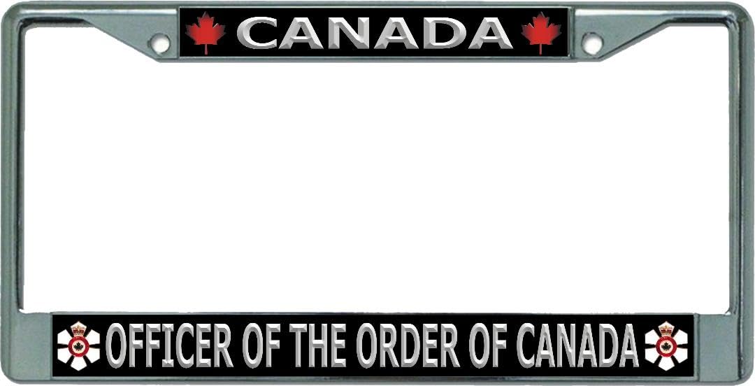 Canada Order of The Order of Canada Chrome License Plate Frame - Premium Metal Car Accessory for Proud Canadians - Perfect for Cars, Trucks & Motorcycles