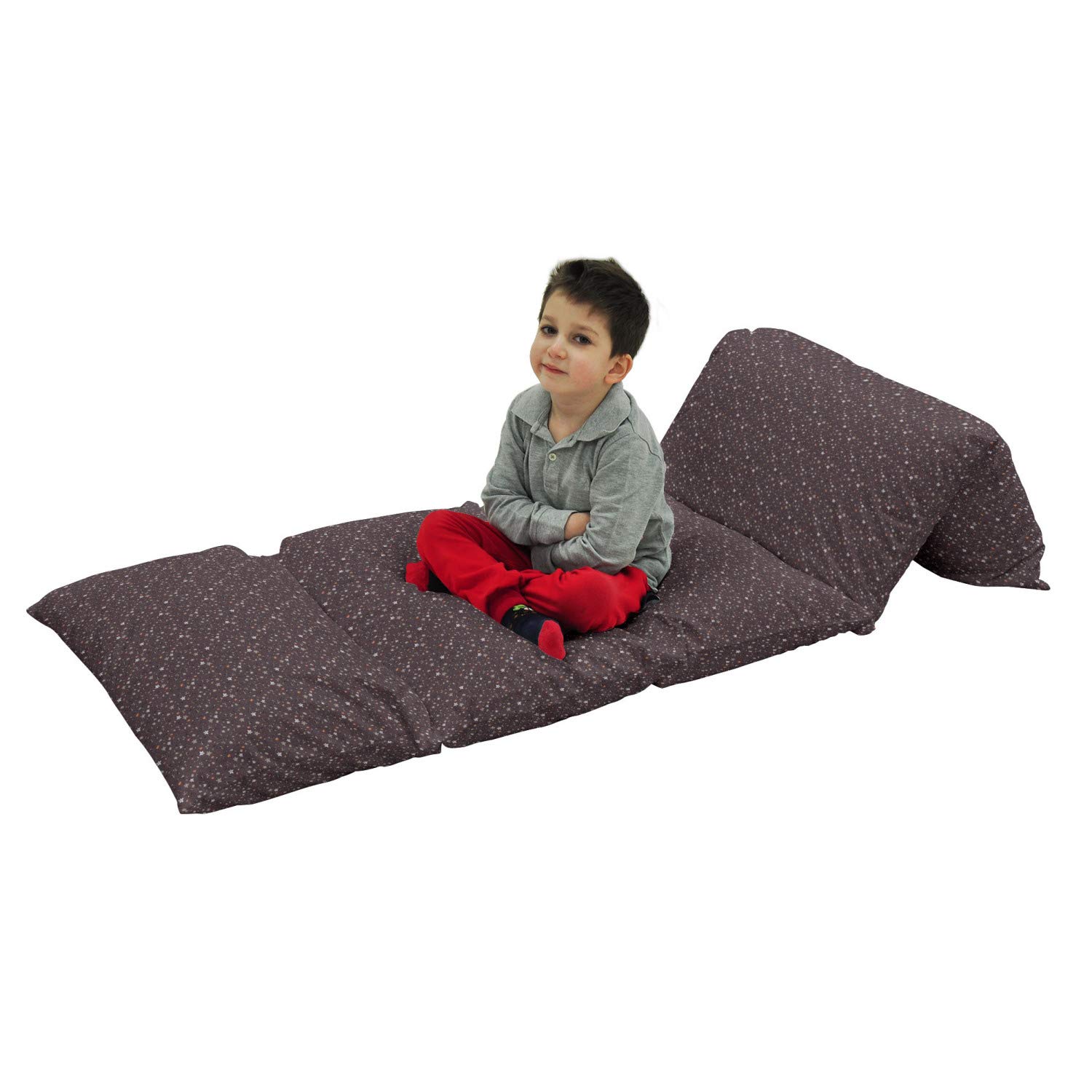 Ambesonne Floral Floor Pillow Lounger Cover - Dark Pastel Leaves & Flowers Print, 88