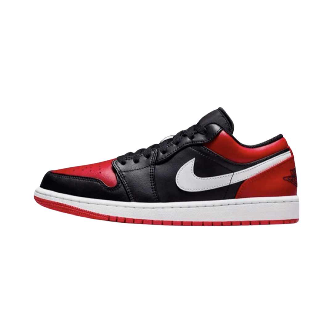 Air Jordan 1 Low Alternate Bred Toe Sneakers - Black, Gym Red & White Basketball Shoes for Men | Perfect for Streetwear, Gym & Casual Wear