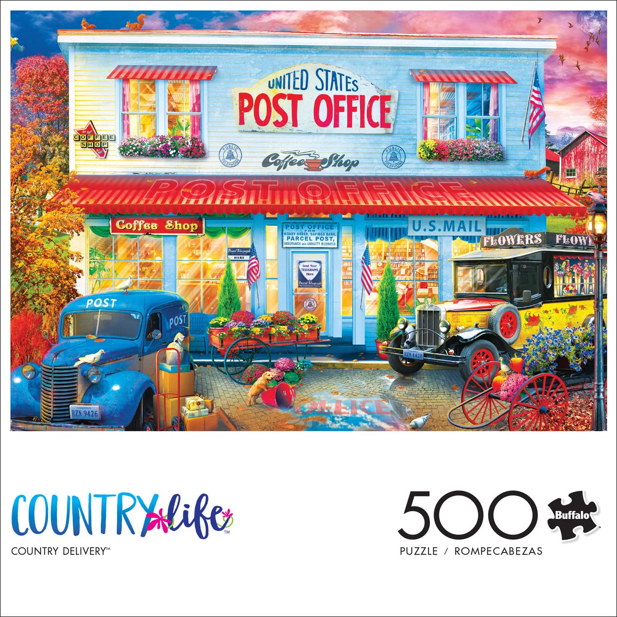 Buffalo Games Country Life Country Delivery 500 Piece Jigsaw Puzzle for Adults - Scenic Farm Landscape Puzzle for Relaxation & Family Game Night
