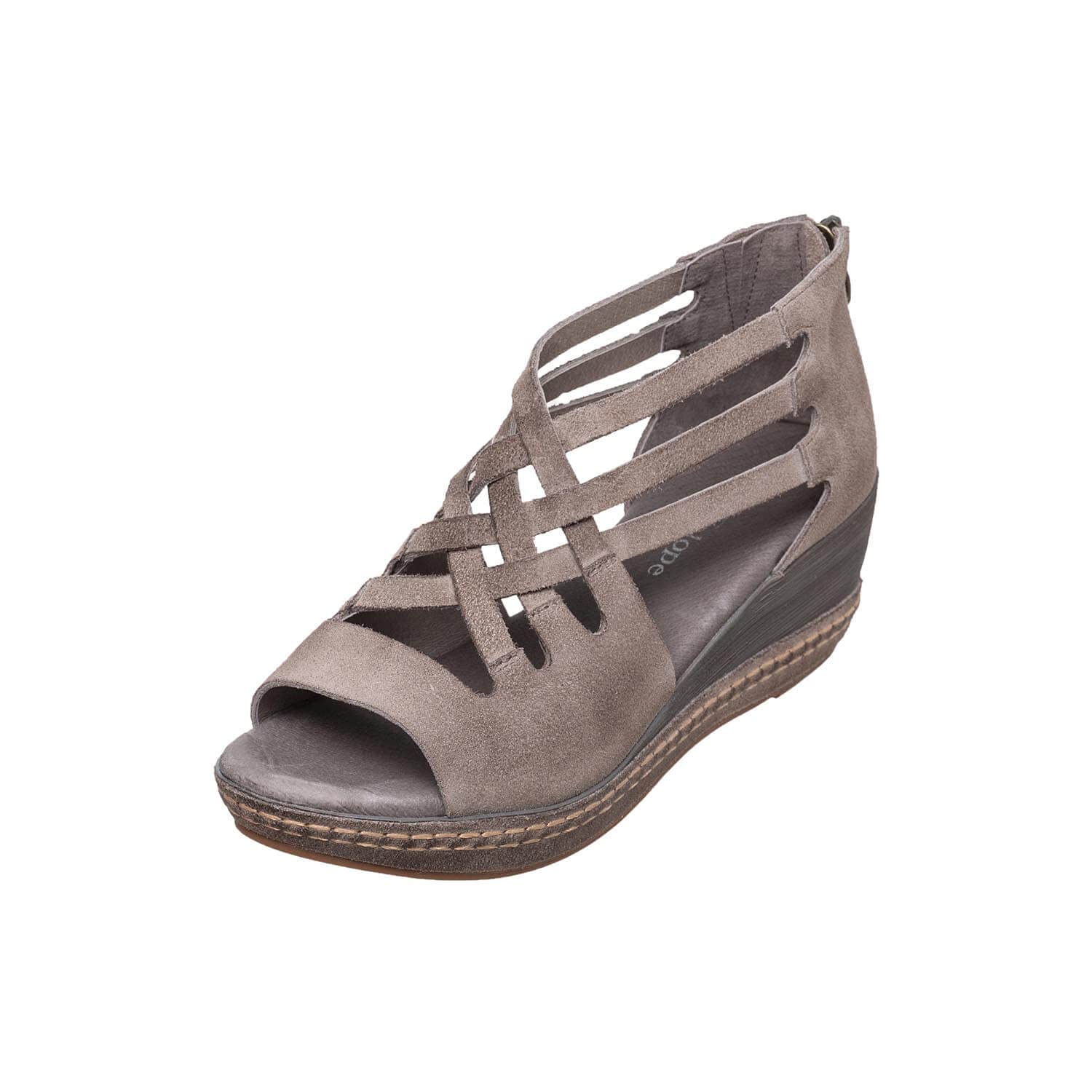 Antelope Women's Dannah Suede Wedge Sandals - Comfortable Casual Summer Shoes for Walking, Beach & Outdoor Activities