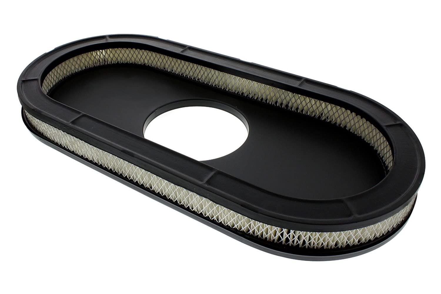 United Pacific 110292 Oval Aluminum Air Cleaner with Mustang Logo - Compatible with Single 4 Barrel Carburetor | Performance Upgrade for Ford Mustang Classic Cars & Hot Rods