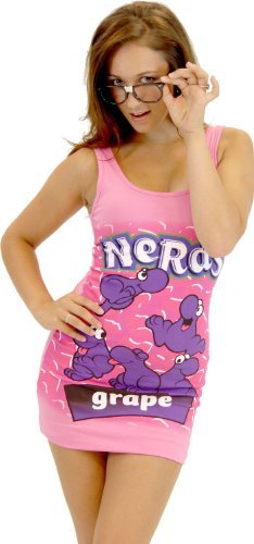 Nerds Candy Tunic Tank Dress for Women - Fun Graphic Print with Nerd Glasses - Perfect for Cosplay, Comic Con & Geeky Fashion Outfits