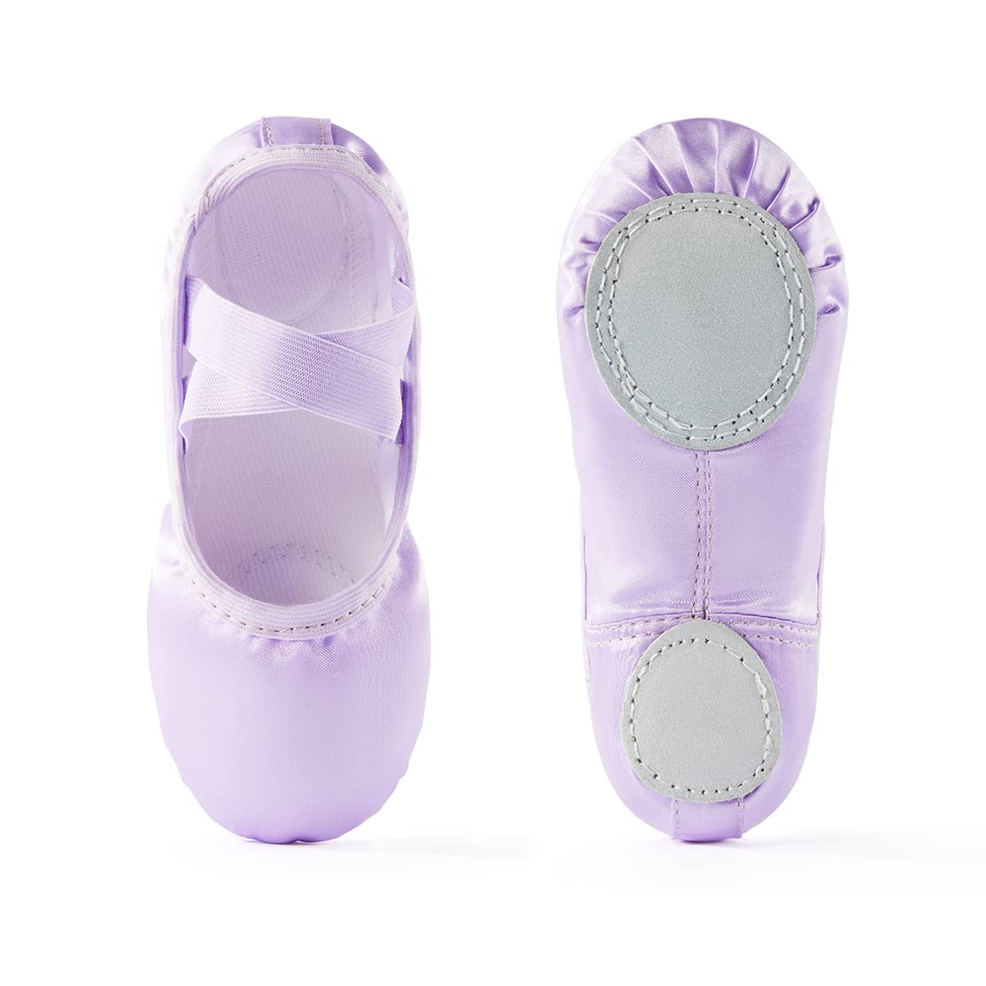 Girls Satin Ballet Slippers - Toddler & Kids Dance Shoes (Sizes Little Kid/Big Kid) for Ballet Class, Recital & Dance Practice