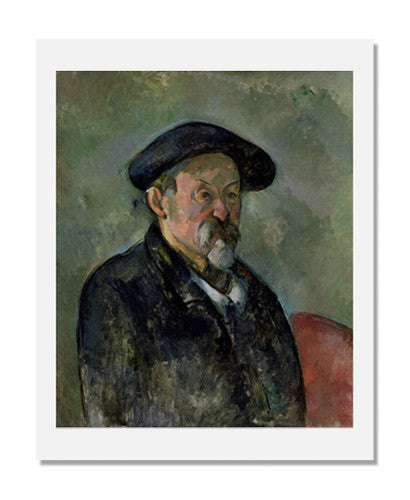 Paul Cézanne Self Portrait with Beret - Famous Impressionist Art Print - Perfect for Home Decor, Office Wall Art & Gift for Art Lovers