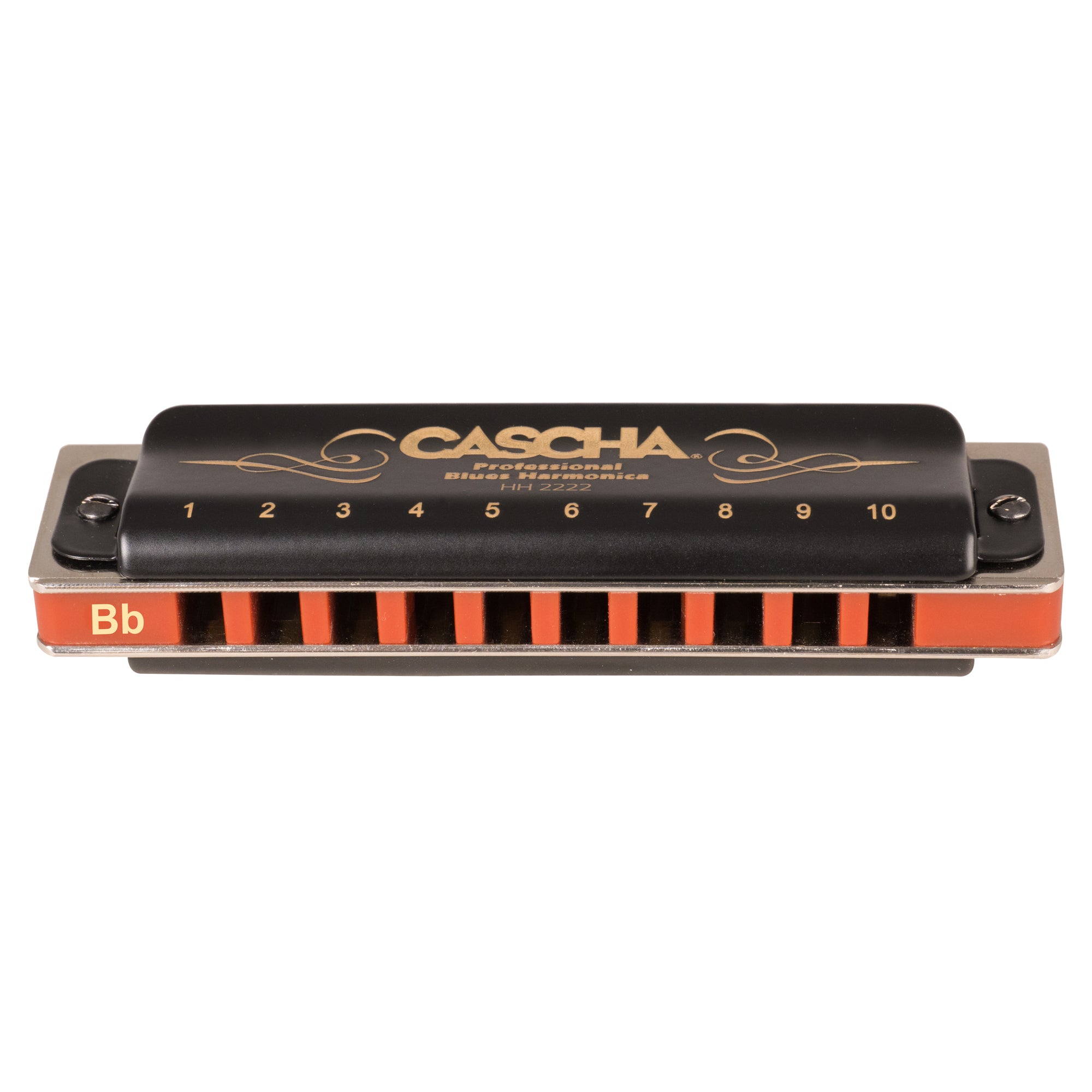 Cascha Professional Blues Harmonica in B Diatonic - 10 Hole Key of B Harmonica for Blues, Folk & Rock Music - Perfect for Beginners & Professional Musicians - Great for Live Performances, Studio Recording & Music Practice