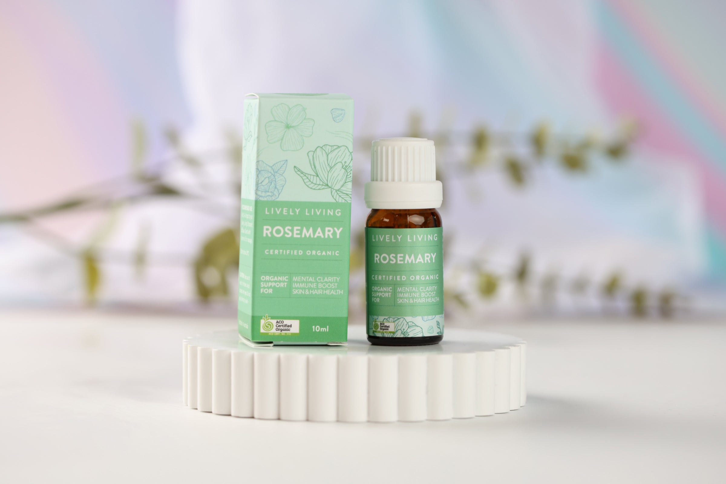 Certified Organic Rosemary Essential Oil - 10ml Pure & Natural for Aromatherapy, Hair Growth & Relaxation - Perfect for Diffusers, Massage & Skincare