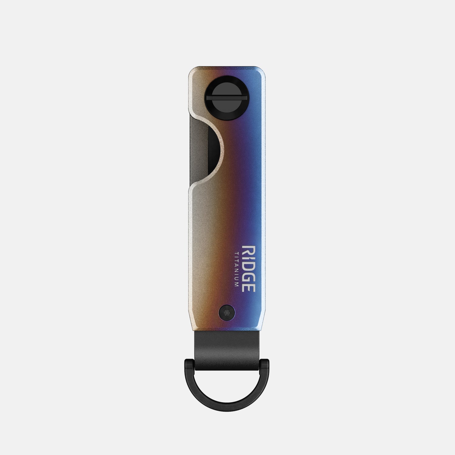 Ridge KeyCase Burnt Titanium - Premium Key Holder for Men & Women - Slim RFID Blocking Wallet - Perfect for Travel, Work & Everyday Carry