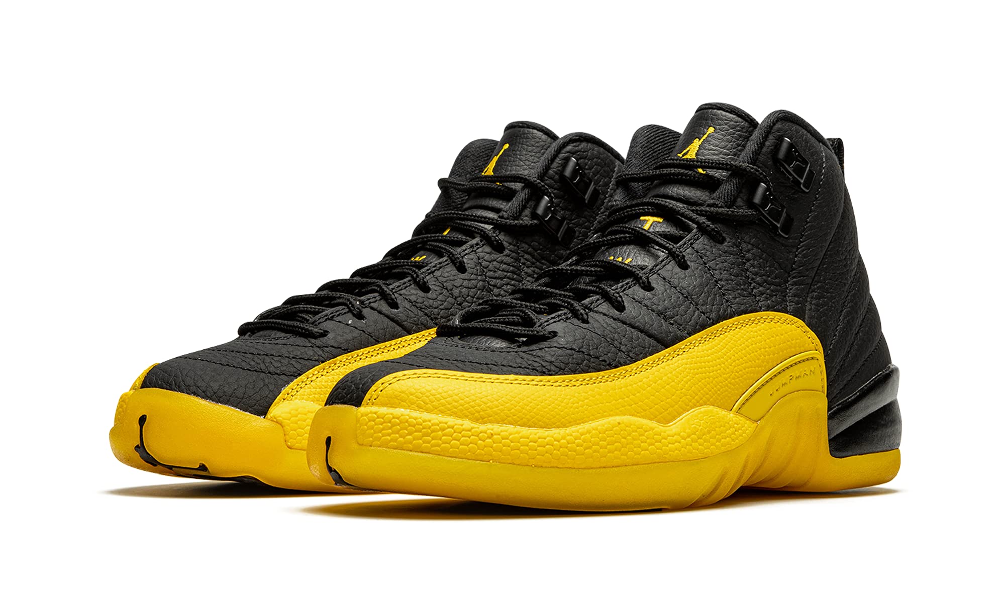 Jordan Youth Air 12 Retro GS Basketball Shoes - Size 4.5Y for Kids, University Gold/Black (Style# 153265-070) - Perfect for School Sports, Casual Wear & Sneaker Collectors