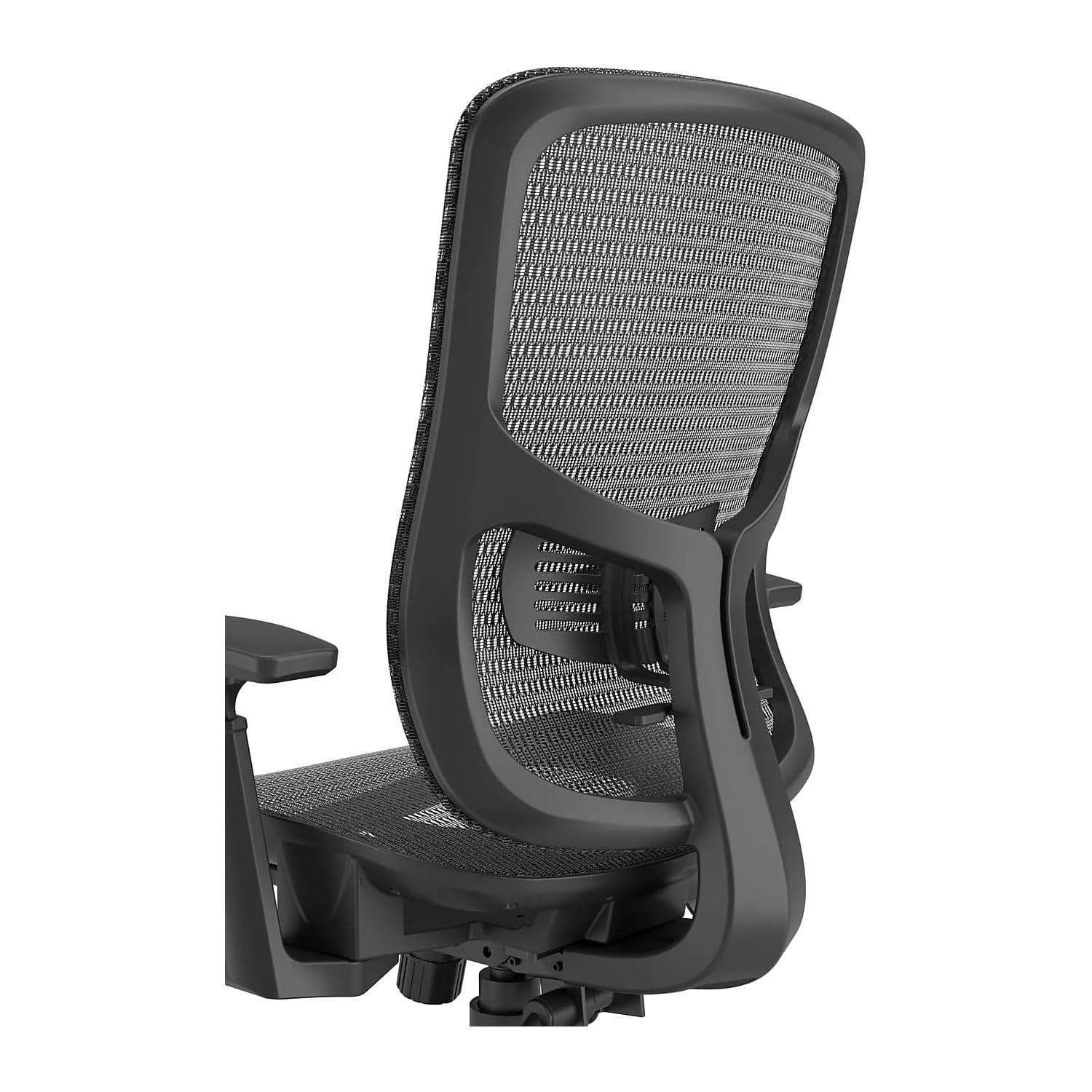 Ergonomic Mesh Swivel Office Chair with Adjustable Height, Armrests & Lumbar Support - Breathable Kroy Fabric for All-Day Comfort - Ideal for Home Office, Gaming & Computer Workstations