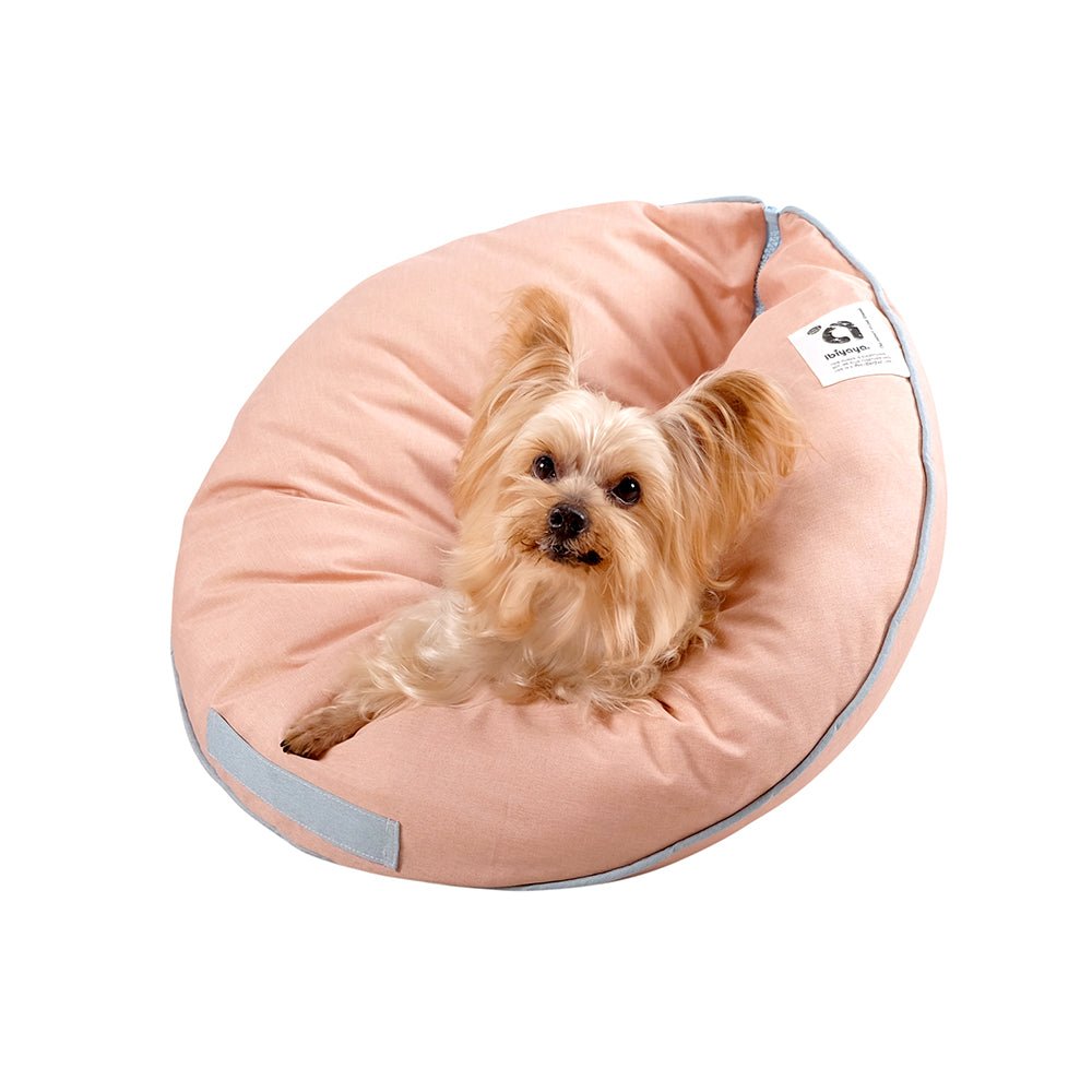 Snuggler Pet Nook - Cozy Peach Cat Bed for Small Dogs & Cats | Perfect for Indoor Lounging & Nap Time